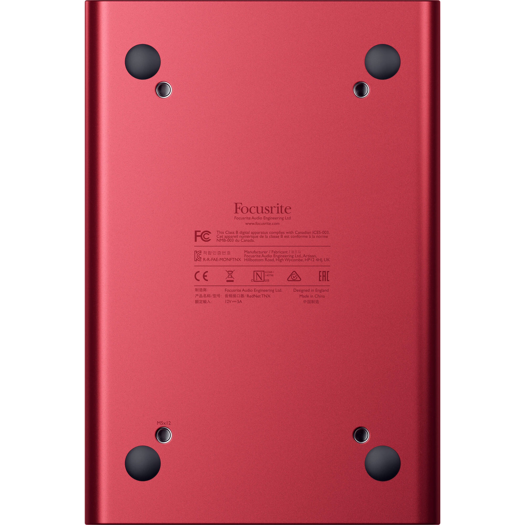 Focusrite RedNet TNX Portable Thunderbolt 3 and Dante Network Audio Interface