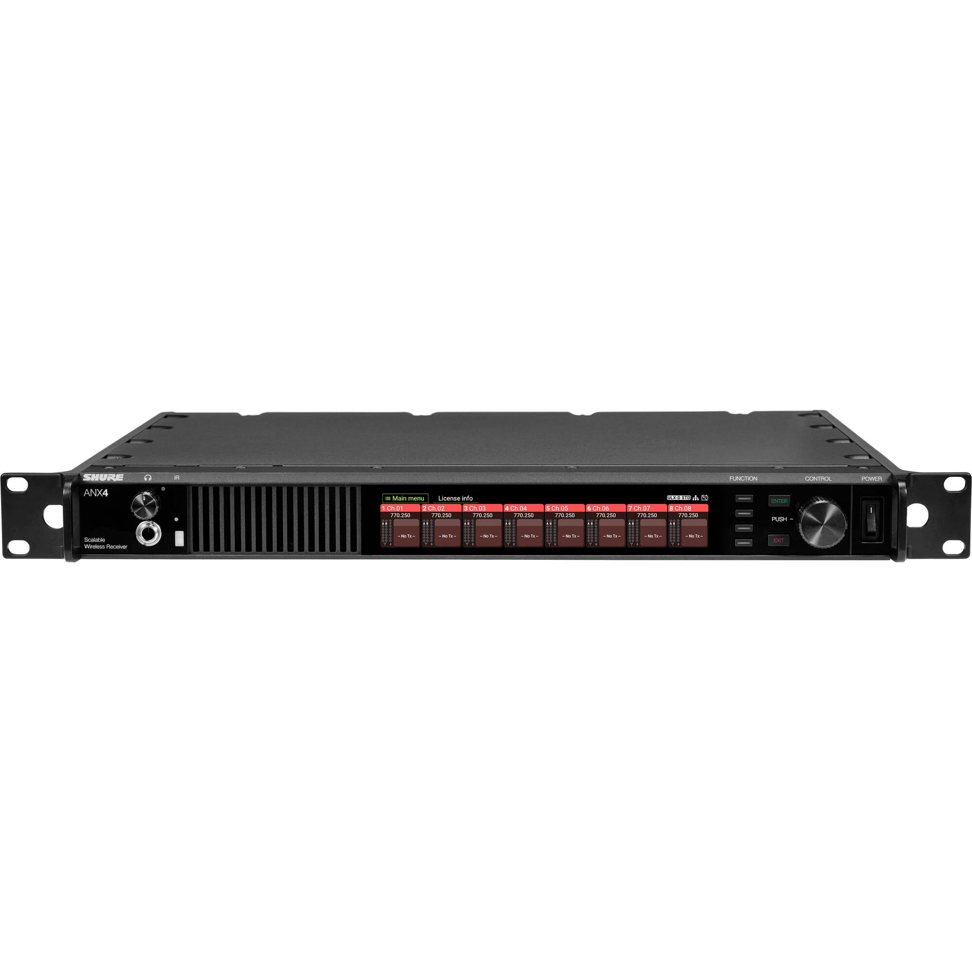 Shure ANX4-DC Multi-Channel Wireless Receiver (174 MHz to 2 GHz)