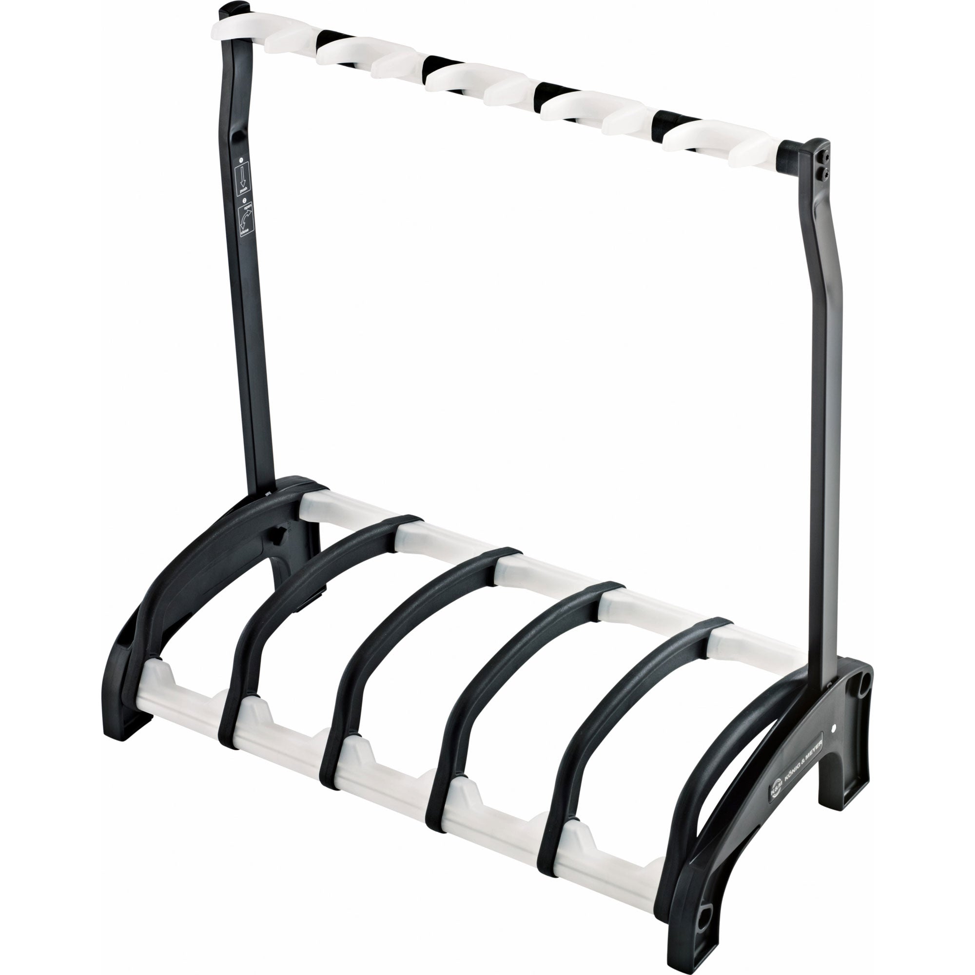 K&M Stands 17525 Guardian 5 Five E-Guitar Stand (Translucent)