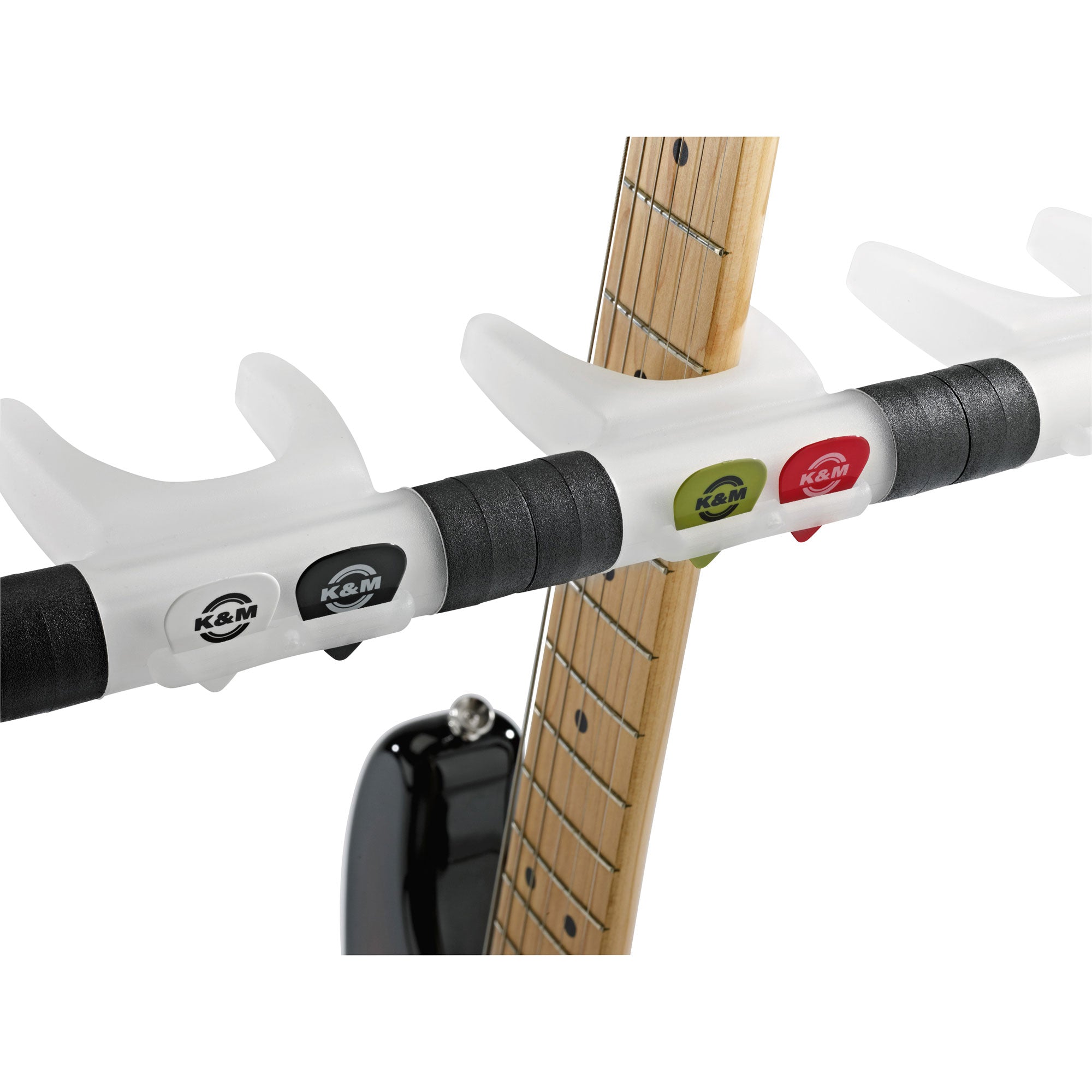 K&M Stands 17525 Guardian 5 Five E-Guitar Stand (Translucent)