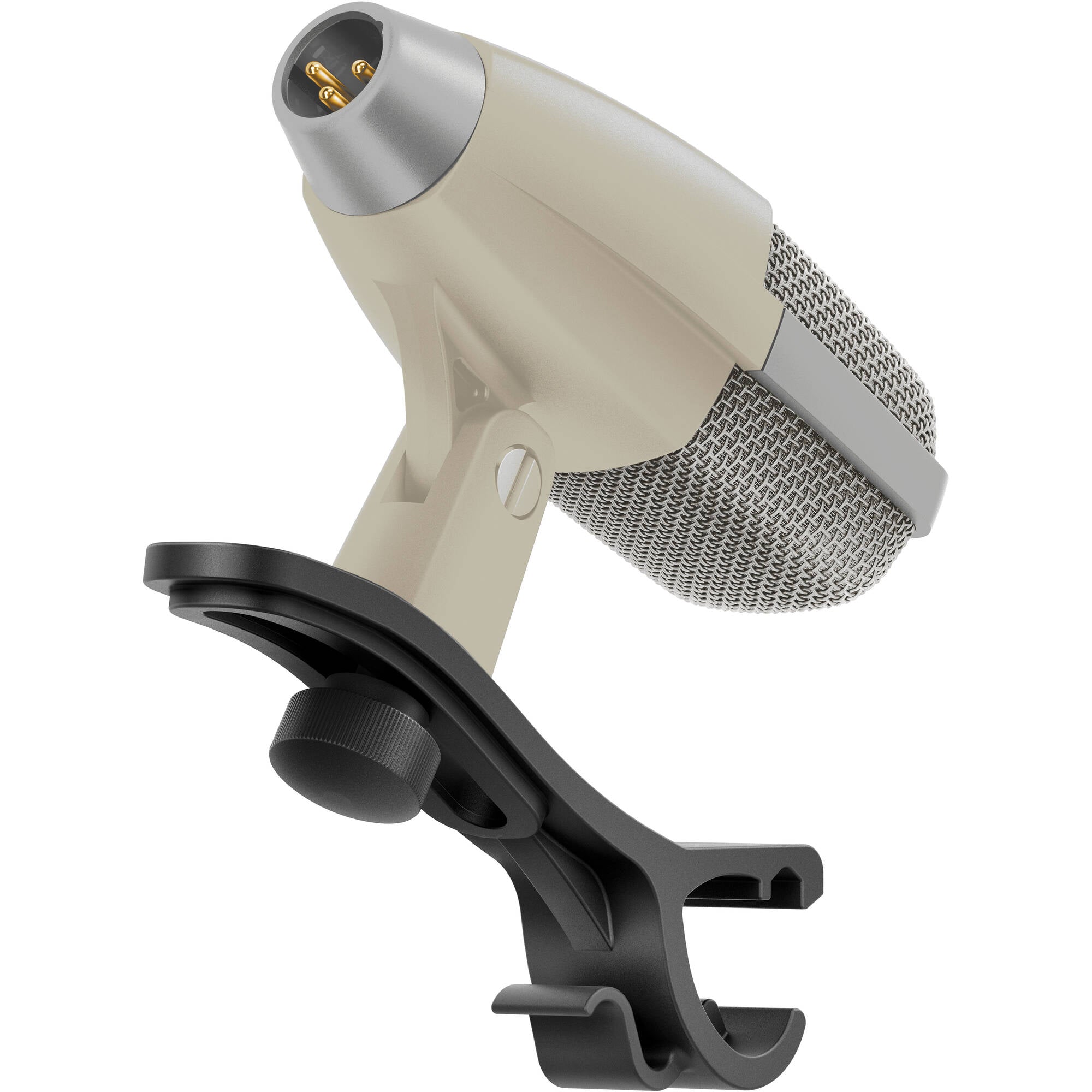 Sennheiser MD 421 Kompakt 80th Edition Cardioid Dynamic Microphone with Drum Clamp (Gray/Cream)