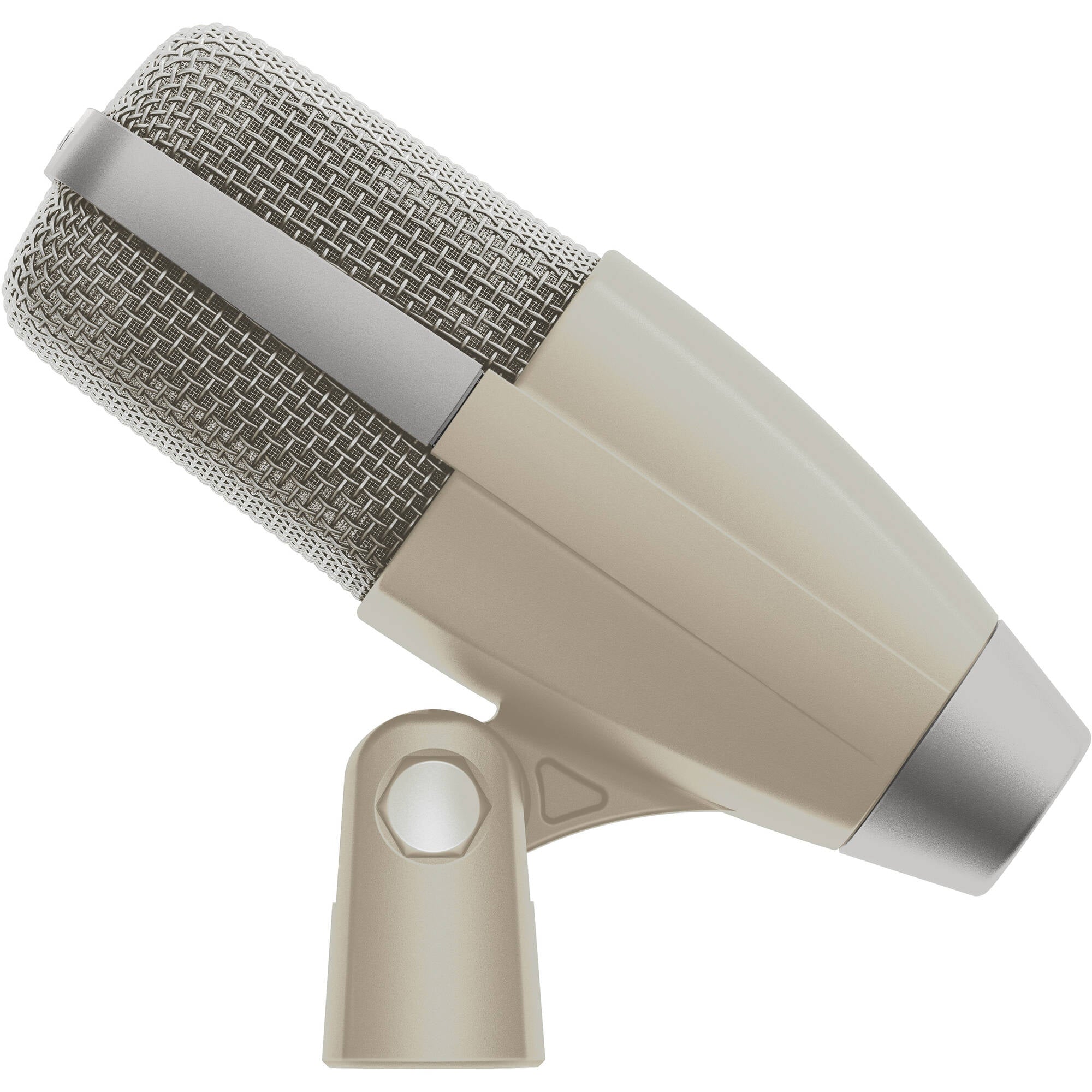 Sennheiser MD 421 Kompakt 80th Edition Cardioid Dynamic Microphone with Drum Clamp (Gray/Cream)