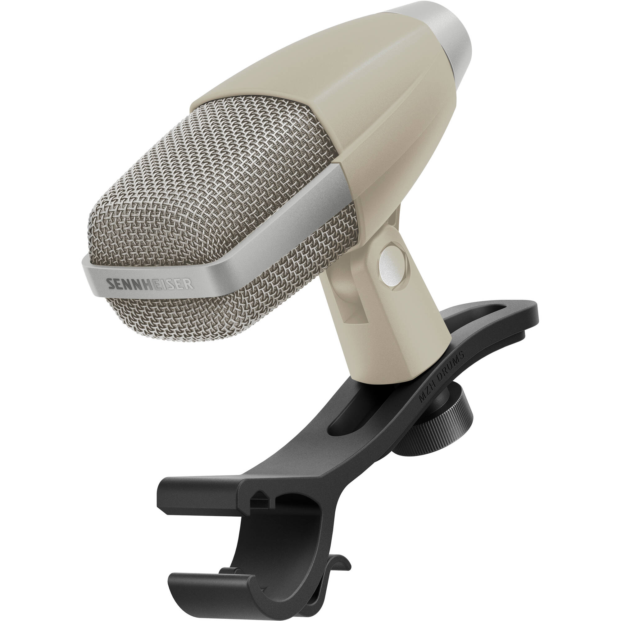 Sennheiser MD 421 Kompakt 80th Edition Cardioid Dynamic Microphone with Drum Clamp (Gray/Cream)