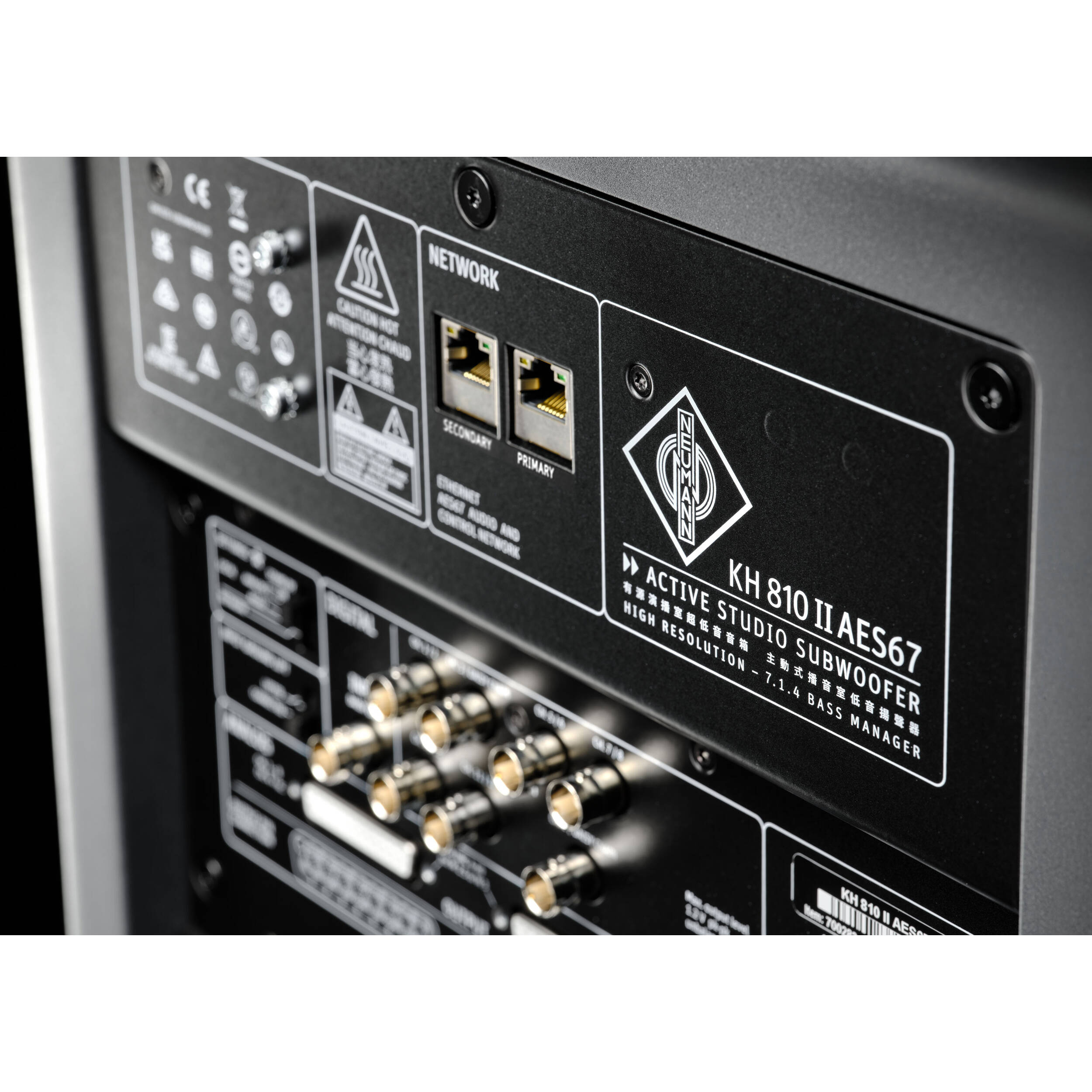 Neumann KH 810 II AES67 10" Active Powered Studio Subwoofer with AES67 Support