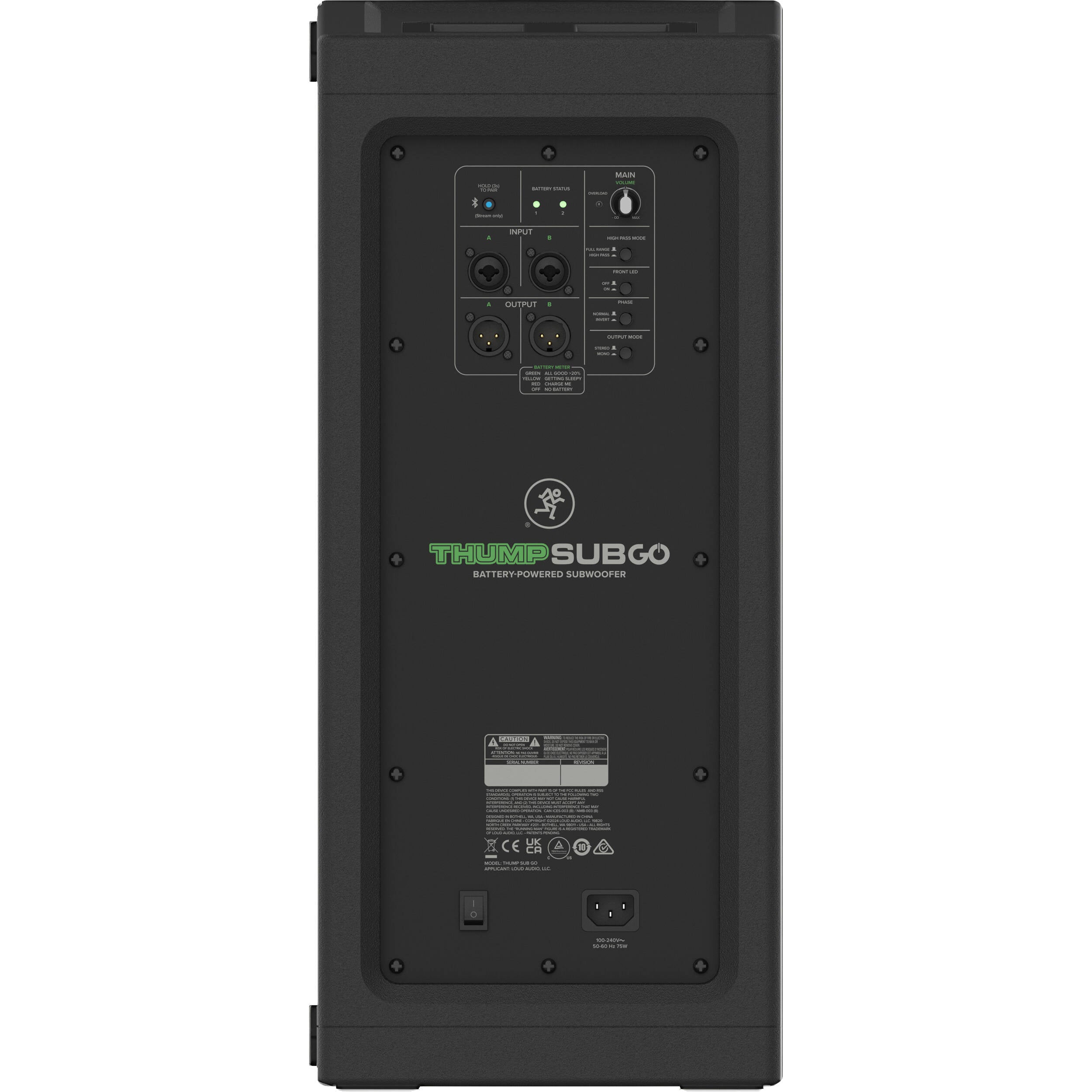 Mackie ThumpSub GO 8" 400W Portable Battery-Powered Subwoofer