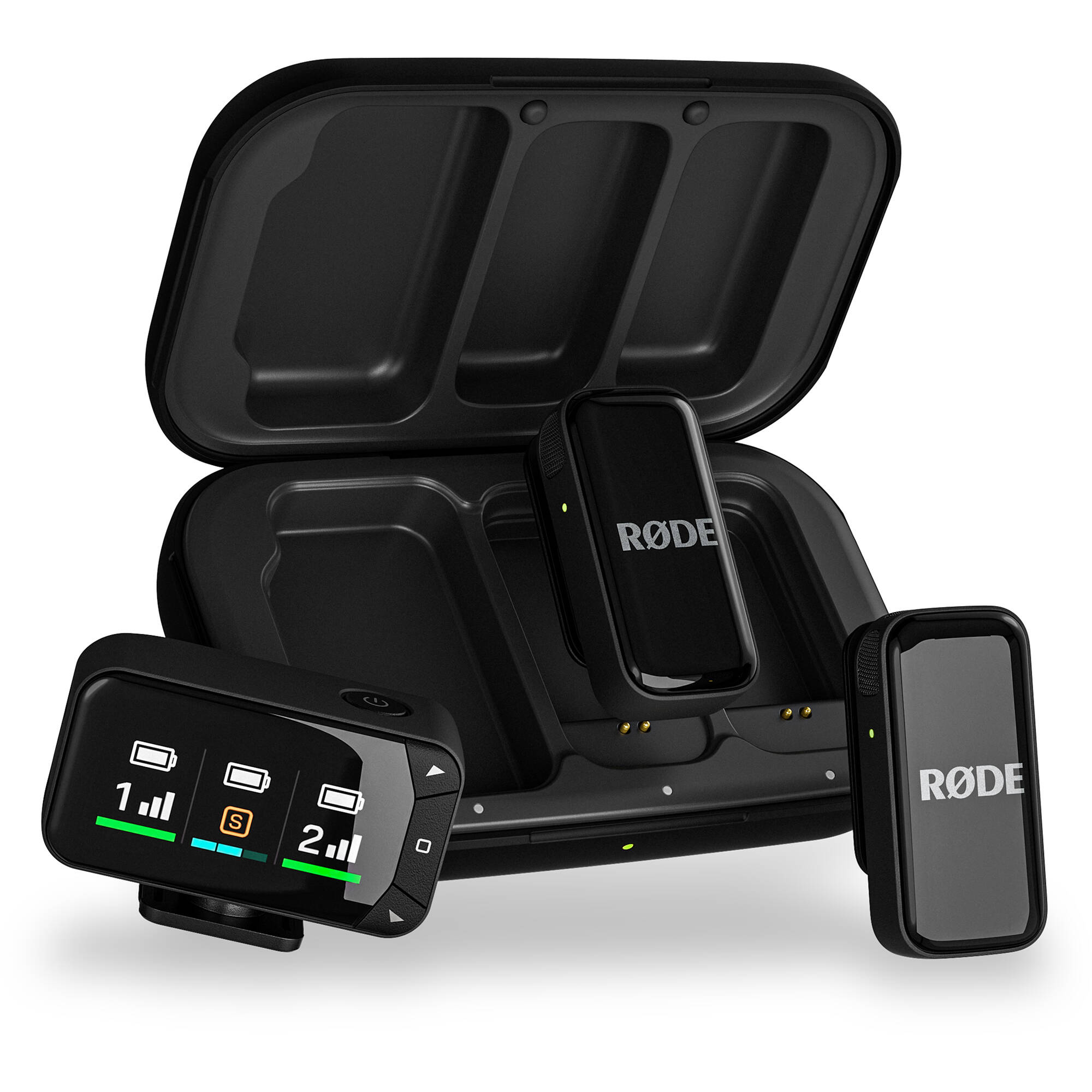 Rode Wireless Micro Camera Kit 2-Person Ultracompact Wireless Microphone Pro System for Cameras and Mobile Devices (2.4 GHz)