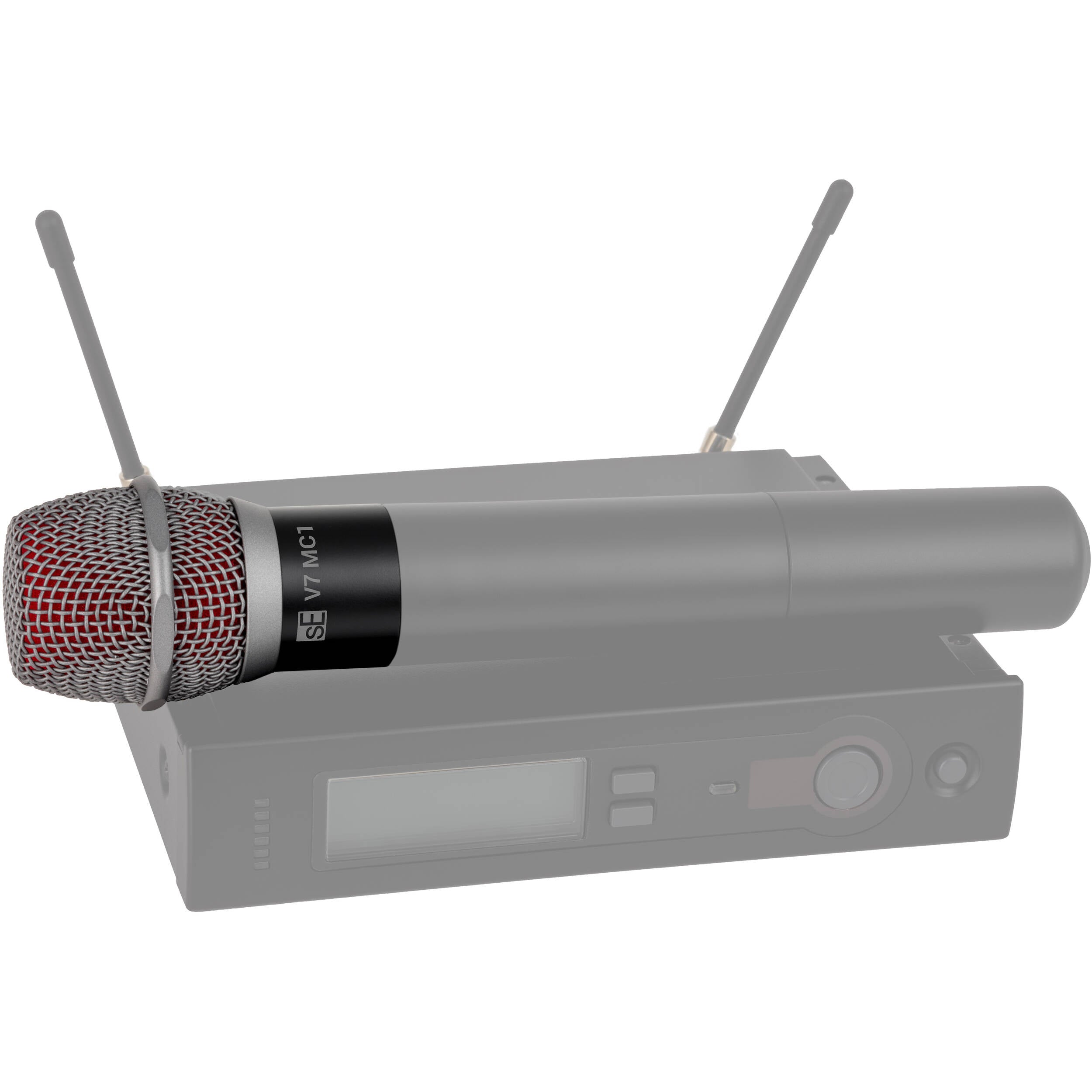 sE Electronics V7 MC1 Supercardioid Dynamic Microphone Capsule with MP03 Pouch (Black and Red)