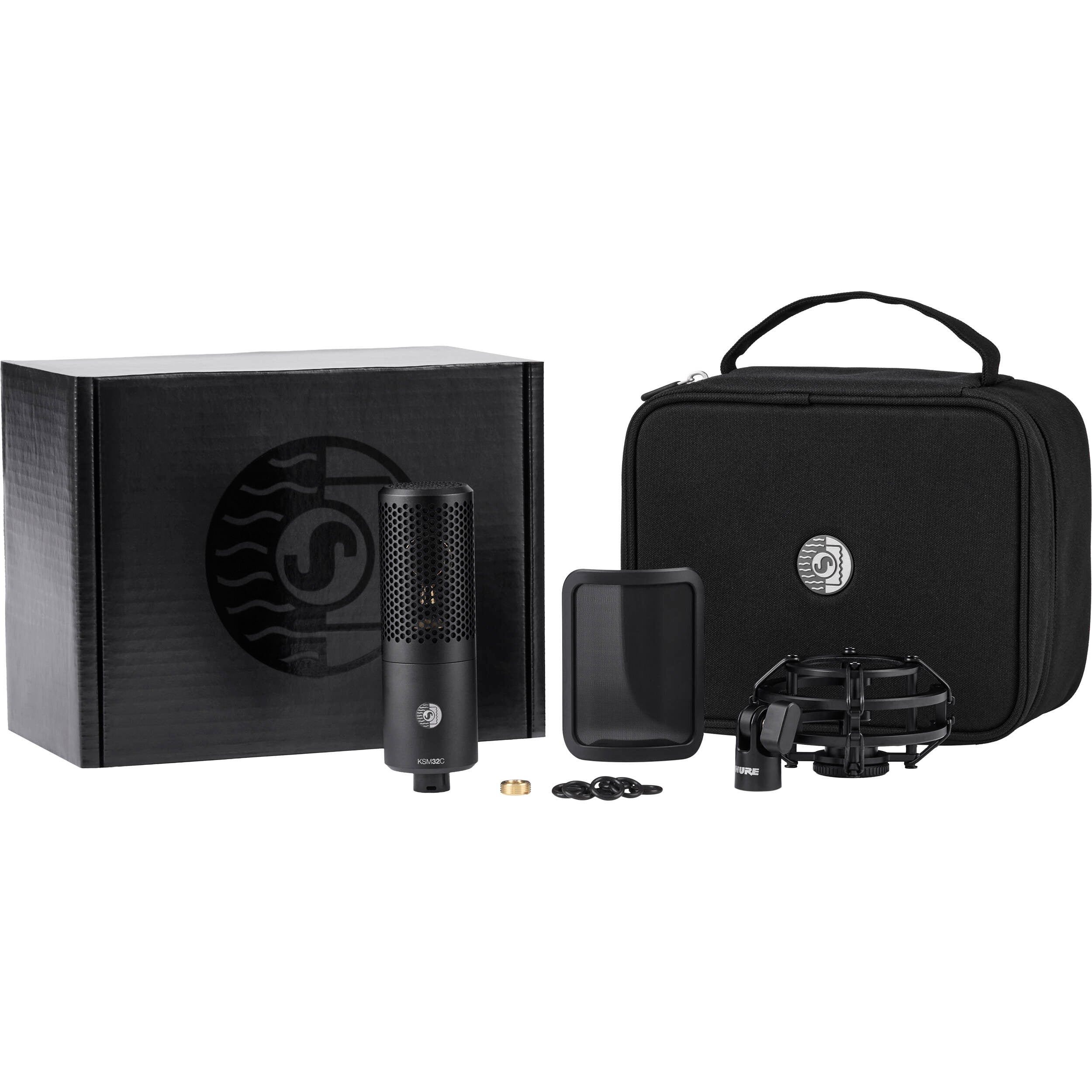 Shure KSM32C/SM Large-Diaphragm Cardioid Condenser Microphone (Studio Kit)