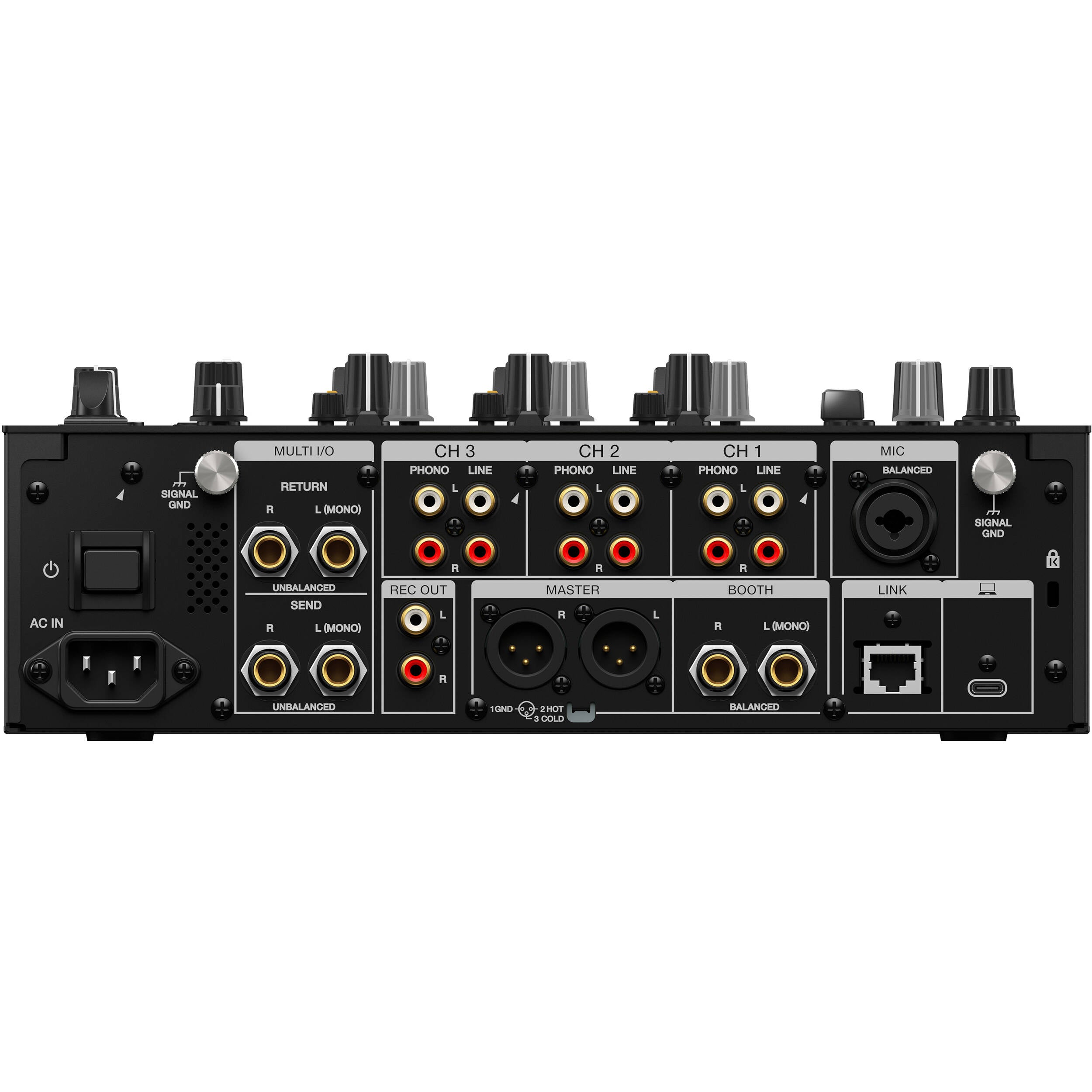 AlphaTheta DJM-V5 3-Channel Professional DJ Mixer (Black)