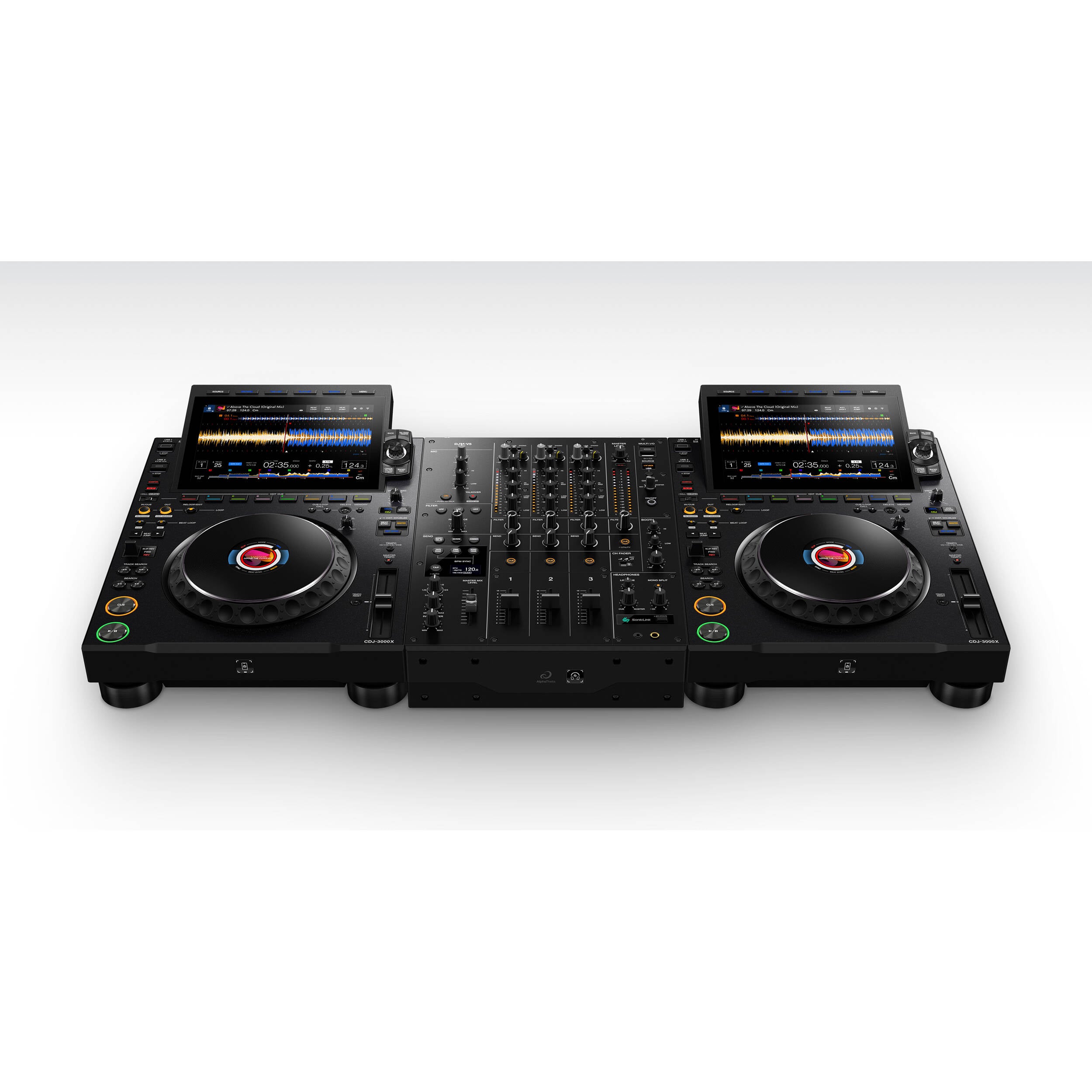 AlphaTheta DJM-V5 3-Channel Professional DJ Mixer (Black)