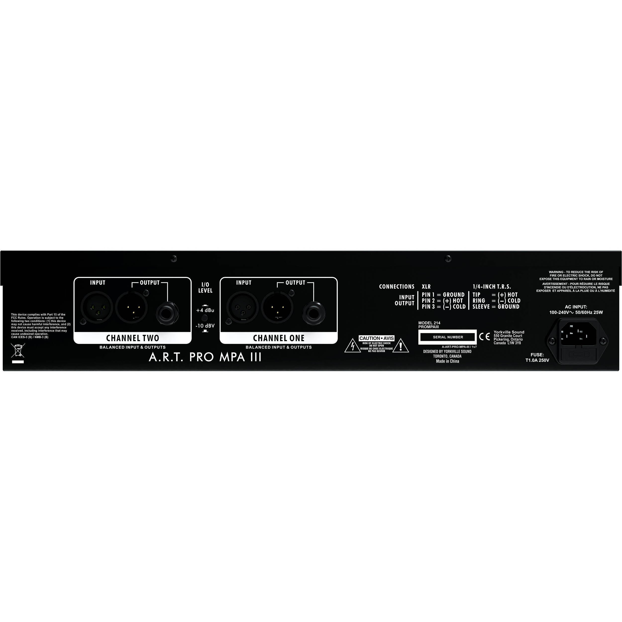 ART Pro MPA III Multivoice Tube Preamplifier