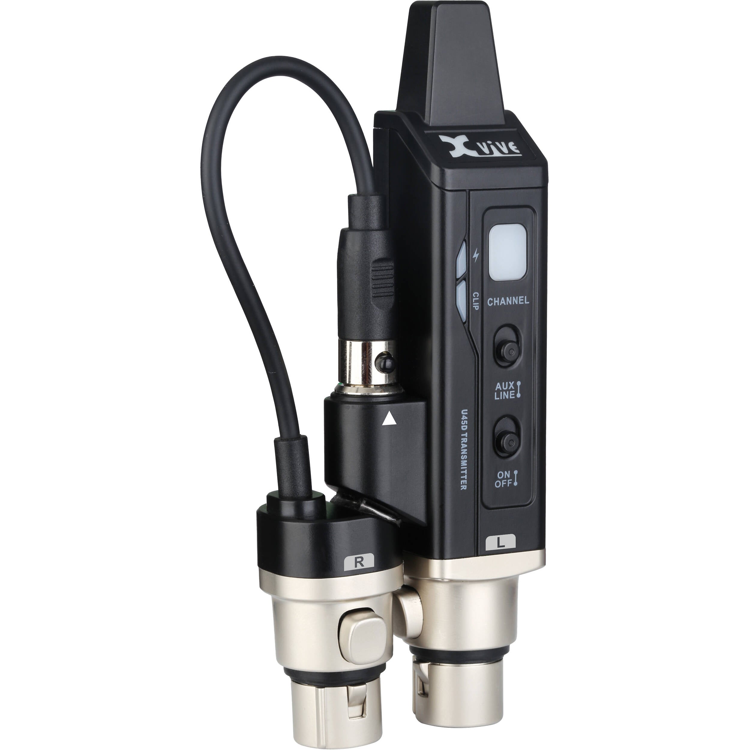 Xvive Audio U45D Stereo In-Ear Monitor Wireless System (5.8 GHz, Black)