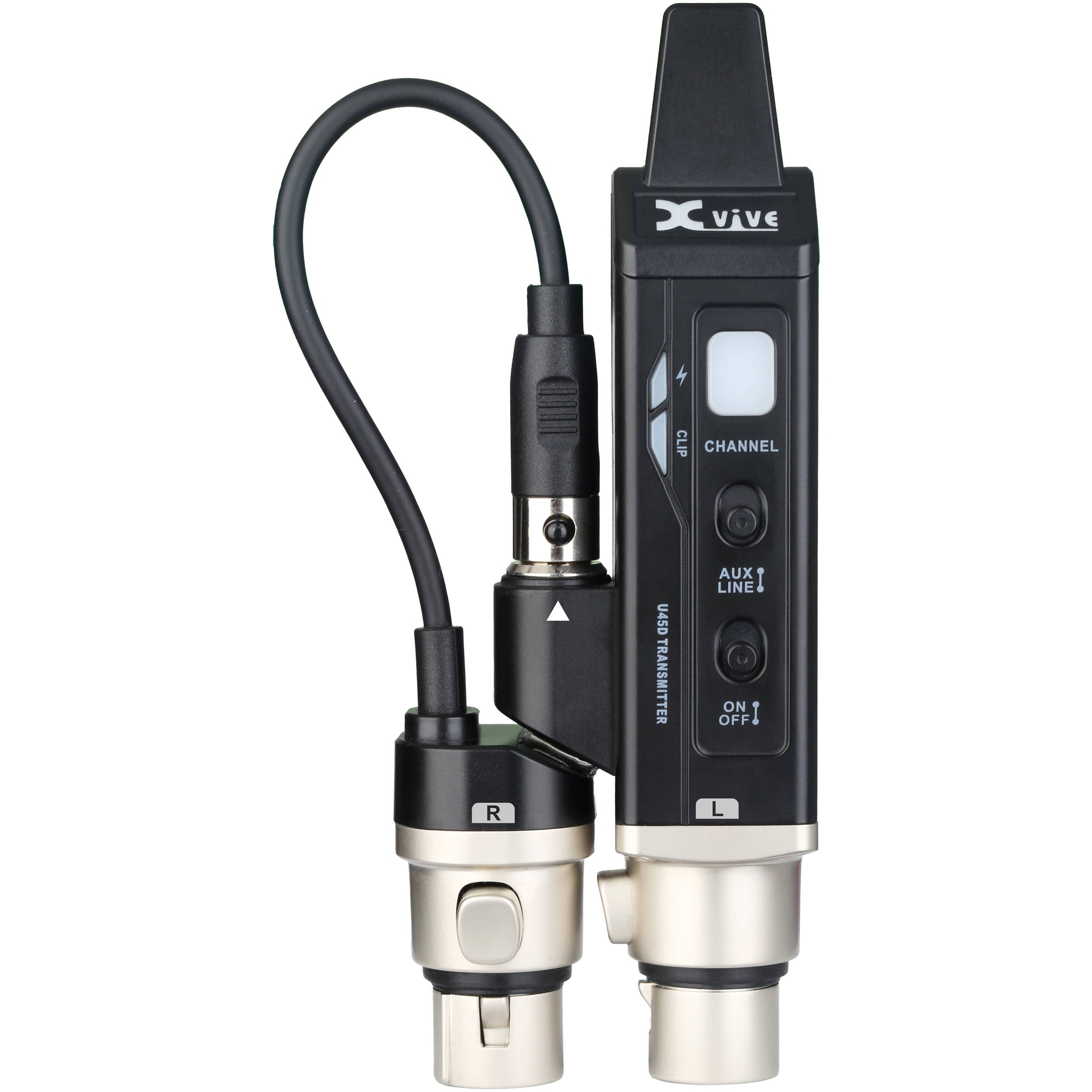 Xvive Audio U45D Stereo In-Ear Monitor Wireless System (5.8 GHz, Black)