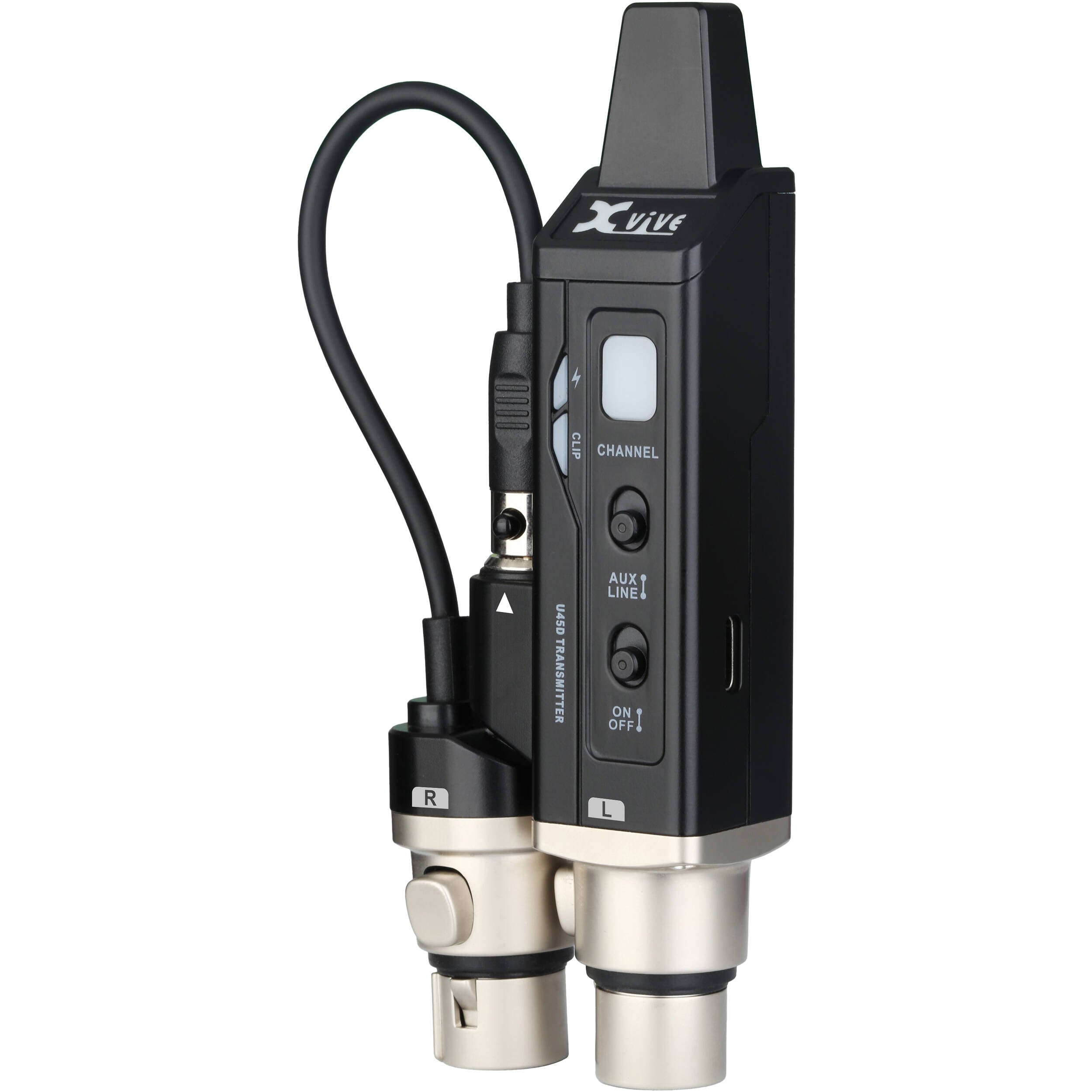 Xvive Audio U45D Stereo In-Ear Monitor Wireless System (5.8 GHz, Black)