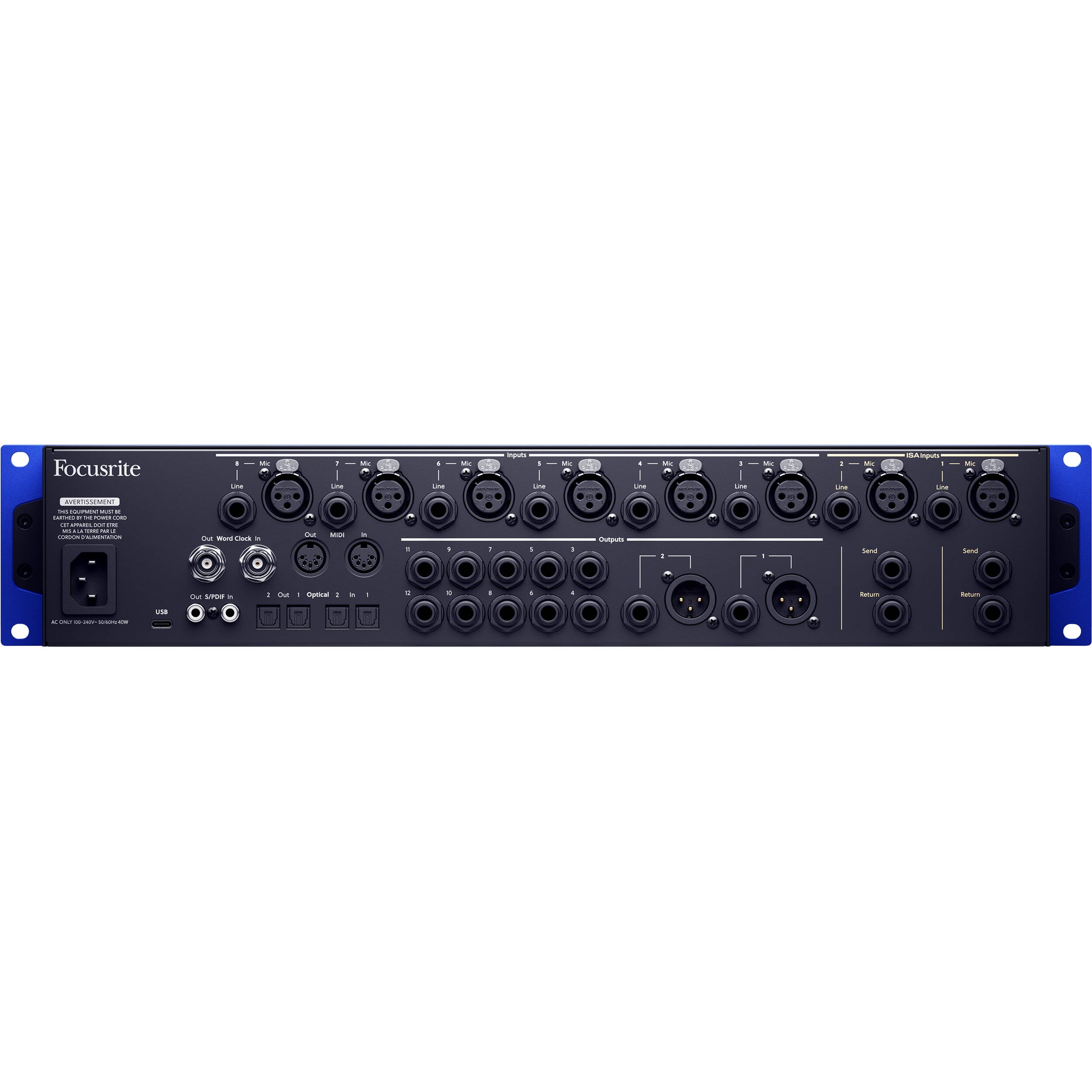 Focusrite ISA C8X 26x28 USB-C Audio Interface