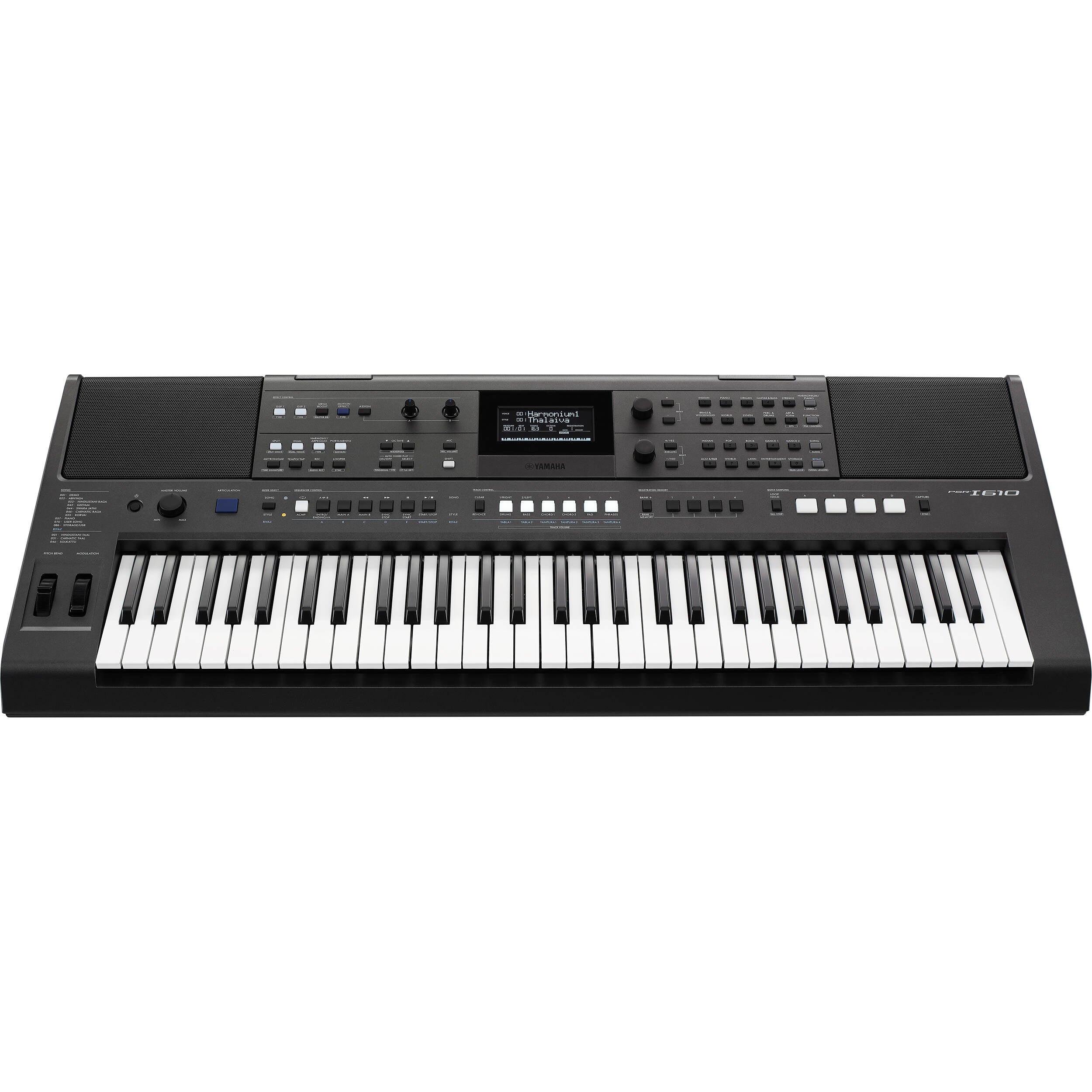 Yamaha PSR-I610 61-Key Portable Keyboard with Indian Instrument Sounds