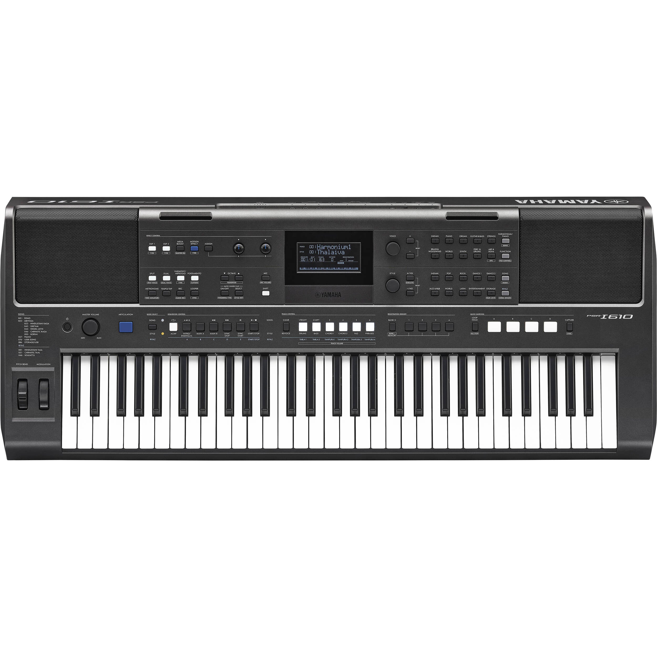 Yamaha PSR-I610 61-Key Portable Keyboard with Indian Instrument Sounds