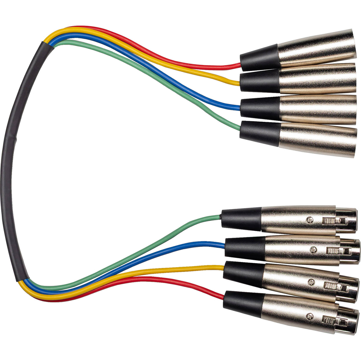 Hosa XLR-401.5 Balanced 4-Channel Female XLR to Male XLR Snake Cable (1.5')