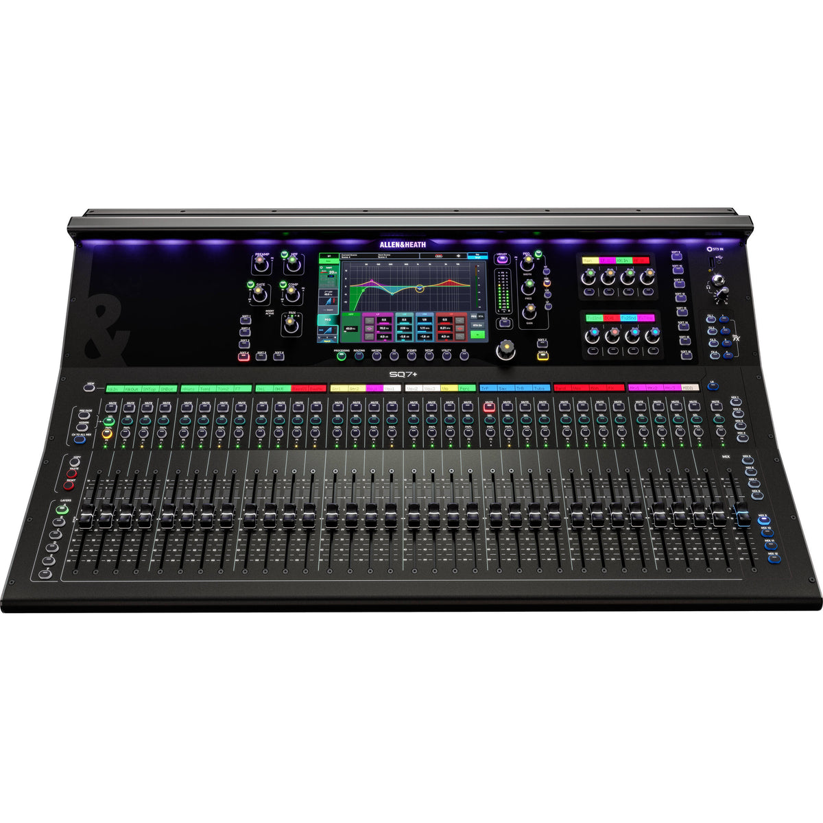 Allen & Heath SQ7+ 48-Input 36-Bus Digital Mixer with 32+1 Motorized Faders and RackUltra FX
