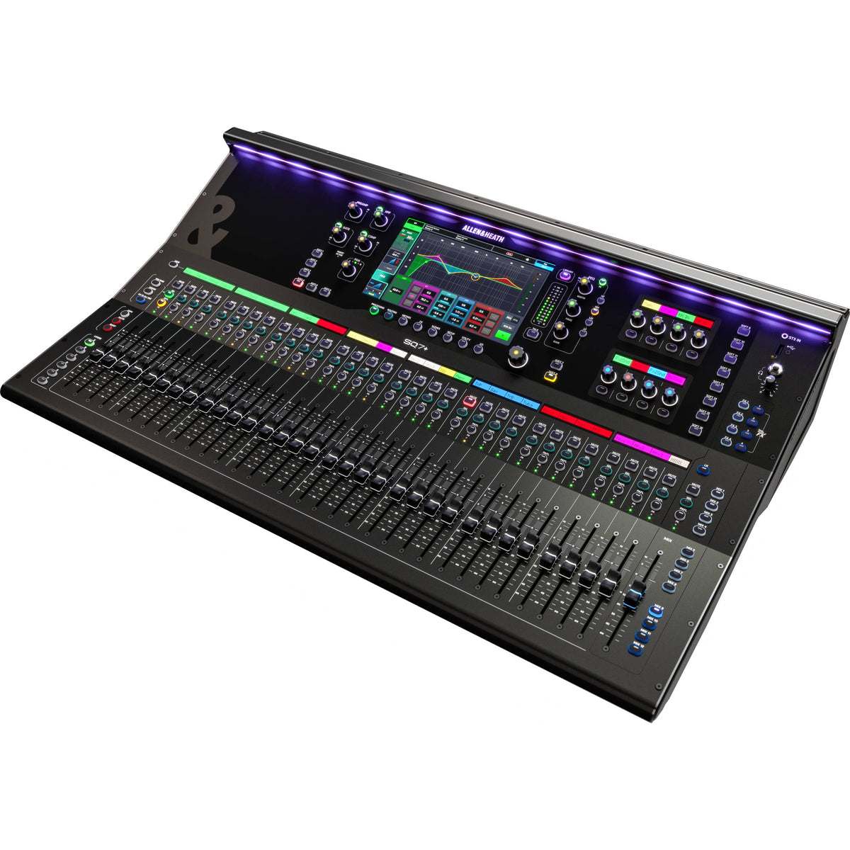 Allen & Heath SQ7+ 48-Input 36-Bus Digital Mixer with 32+1 Motorized Faders and RackUltra FX