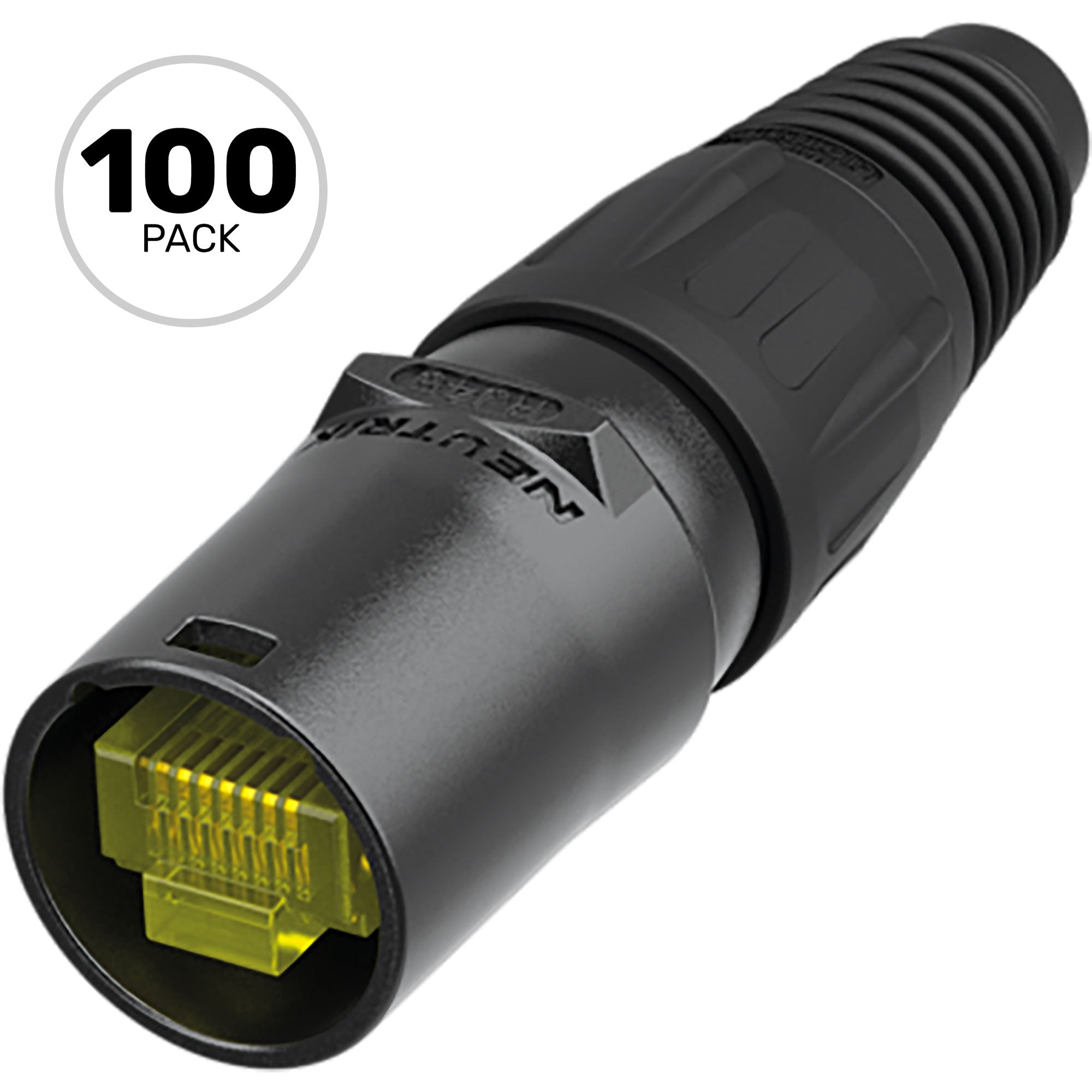Neutrik NE8MX-B-1 etherCON Cable Connector Carrier for Non Pre-Assembled RJ45 (Black, Box of 100)