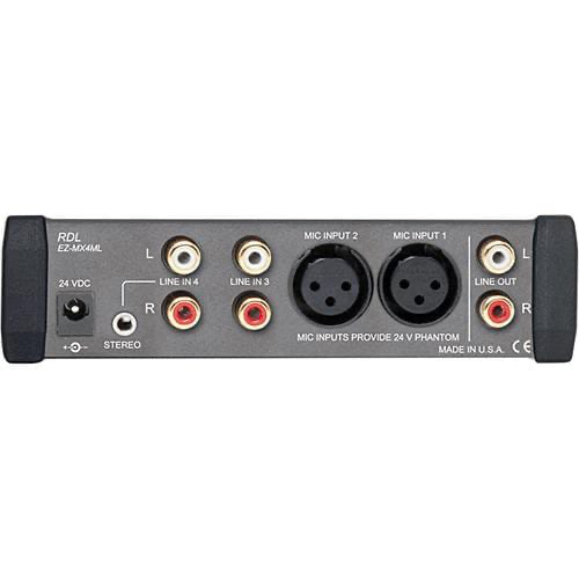 RDL EZ-MX4MLX Mic and Stereo Line Audio Mixer (Worldwide Power Supply)
