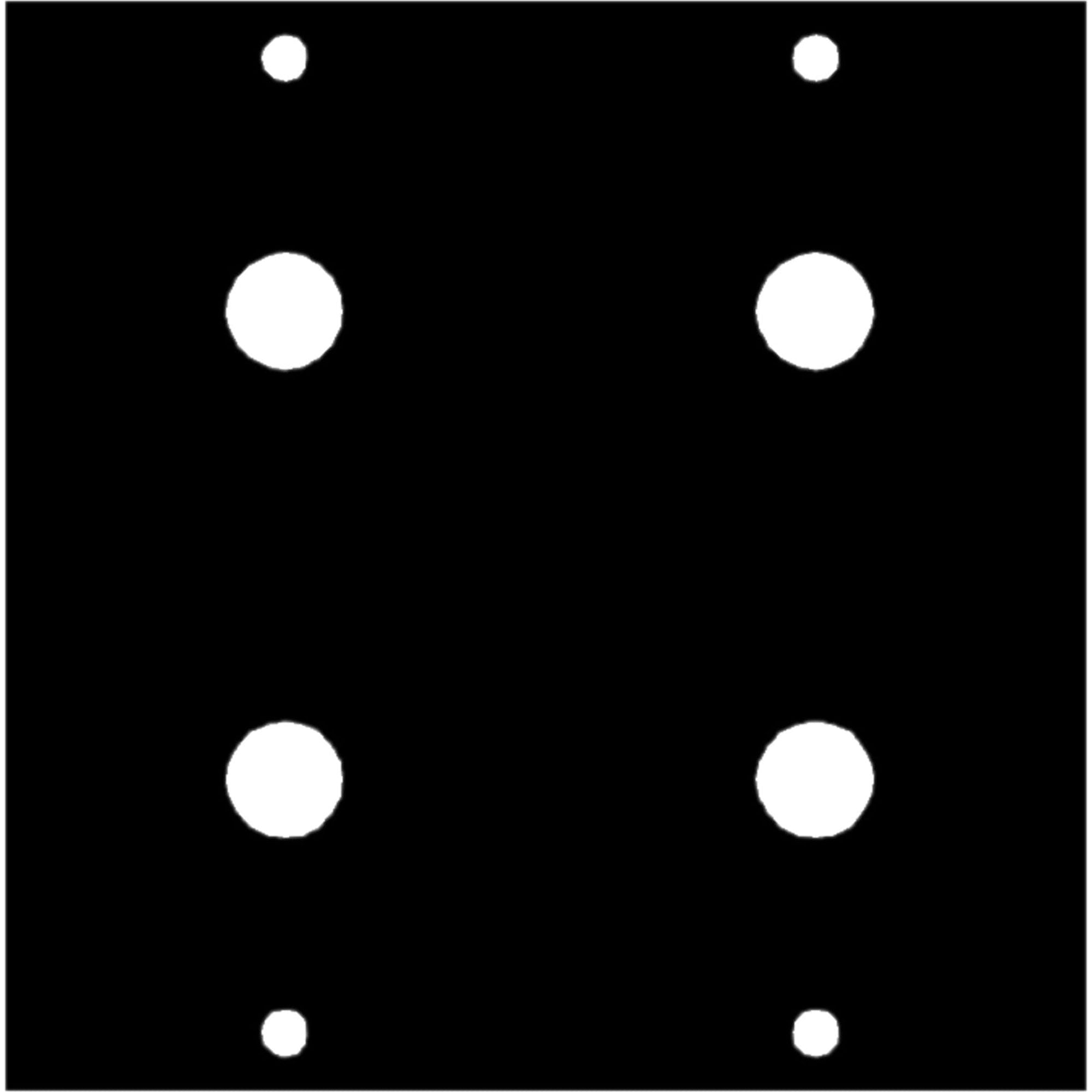 Middle Atlantic UCP-1/4X4 UCP Panel for Four 1/4"