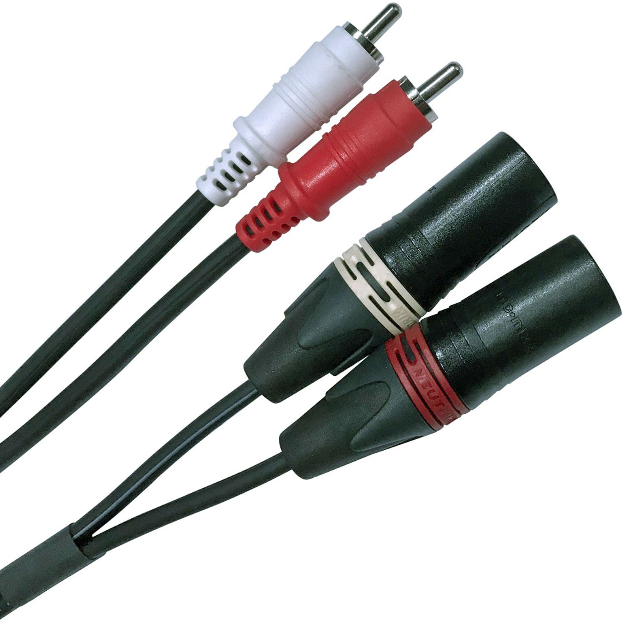Performance Audio Dual RCA to Dual Male XLR Cable (10')