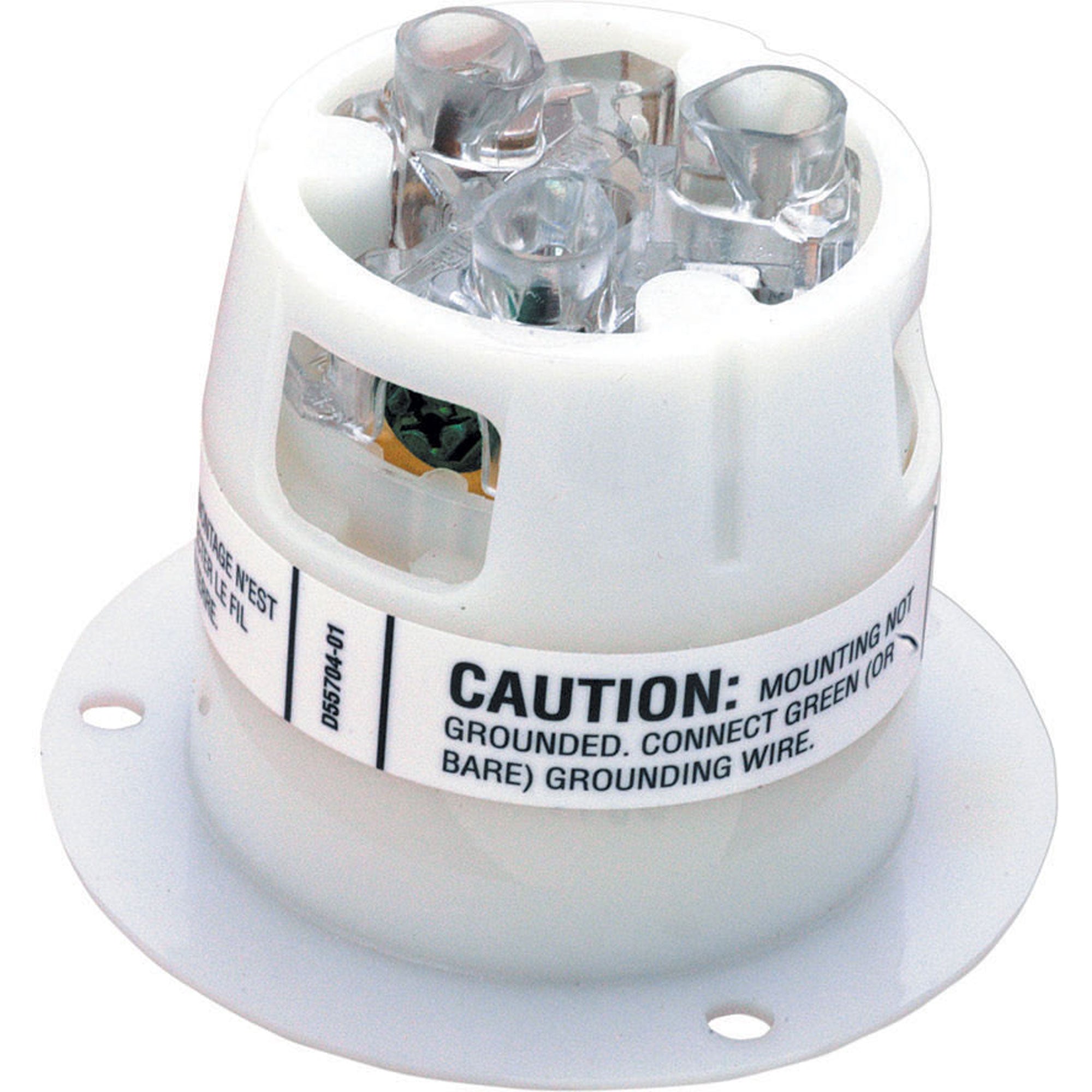 Whirlwind Hubbell HBL2316 Twist-Lock Nema L5-20R Flanged Female AC Electrical Power Receptacle