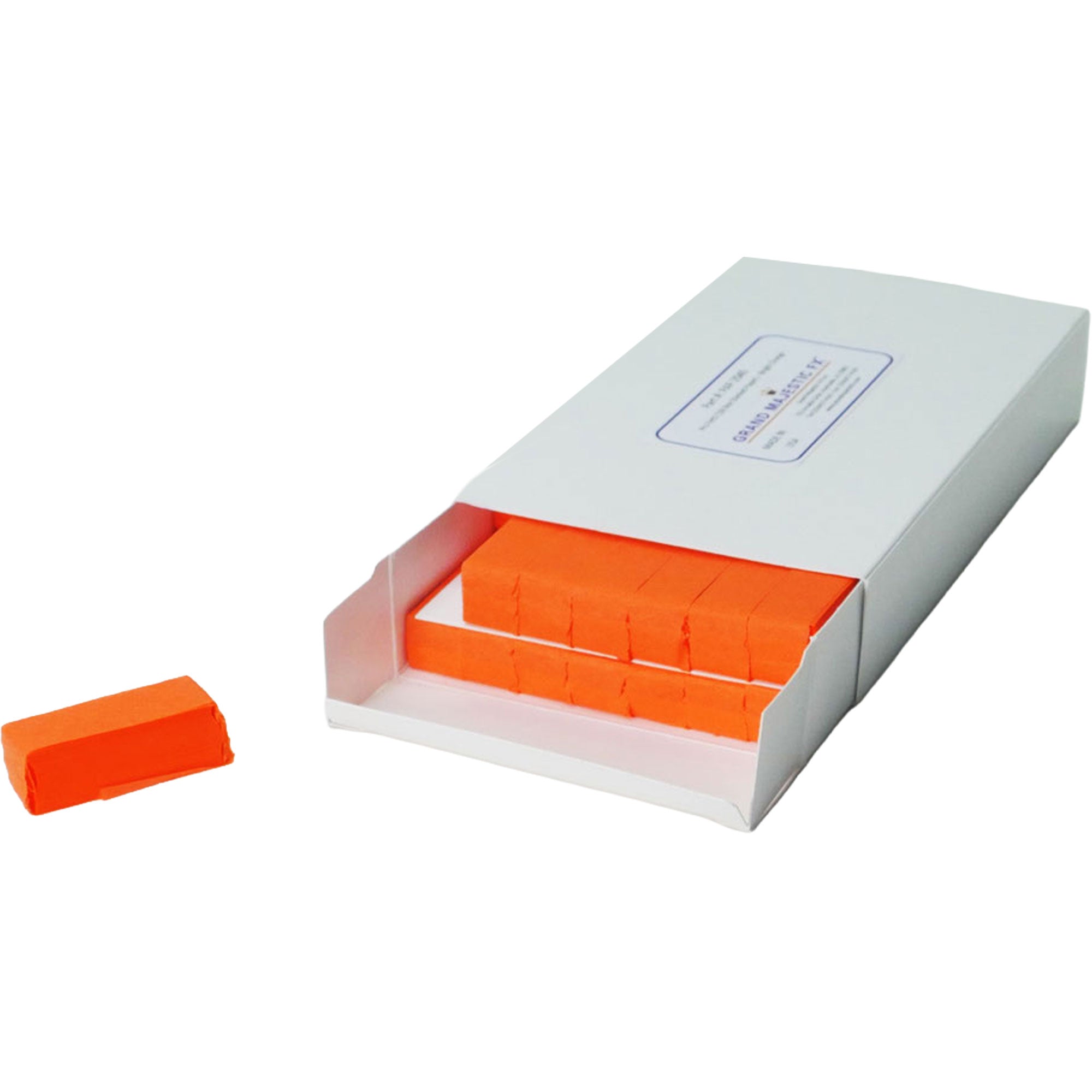 Grand Majestic FX Pro Fetti 1lb Box of Stacked Paper Confetti (Bright Orange)