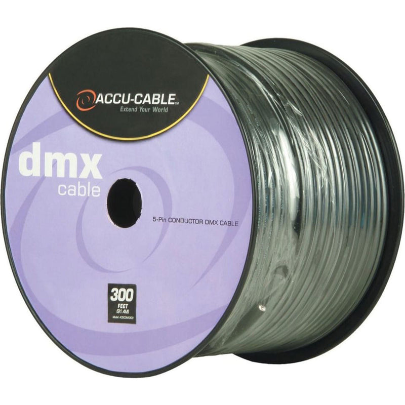 American DJ Accu-Cable AC5CDMX300 5-Pin DMX Cable (300' Spool)