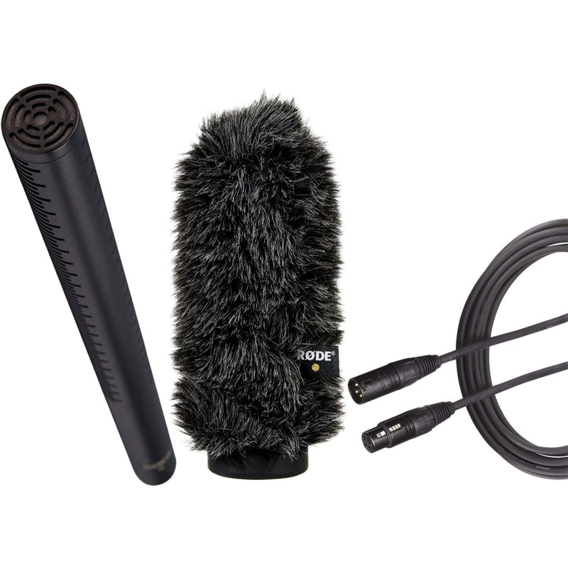 Rode NTG3B Condenser Shotgun Microphone with WS7 Windshield and 25' Cable Bundle (Black)