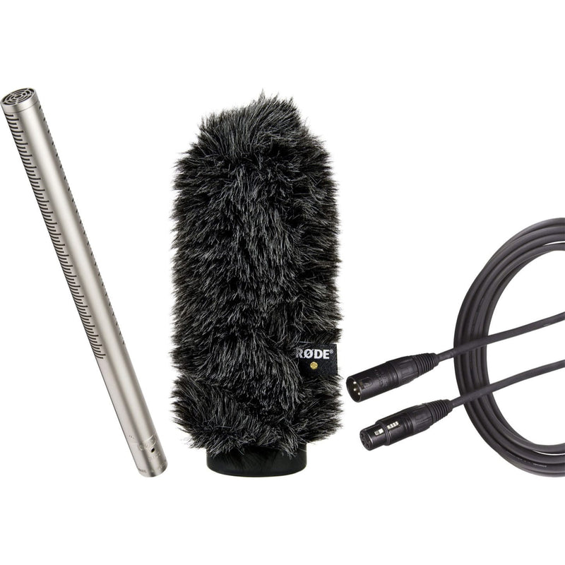 Rode NTG3 Condenser Shotgun Microphone with WS7 Windshield and 25' Cable Bundle (Satin Nickel)