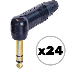 Custom Cable 24x NP3RX-B Black/Gold 90° 1/4