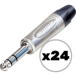 Custom Cable 24x NP3X Silver/Silver 1/4" TRS