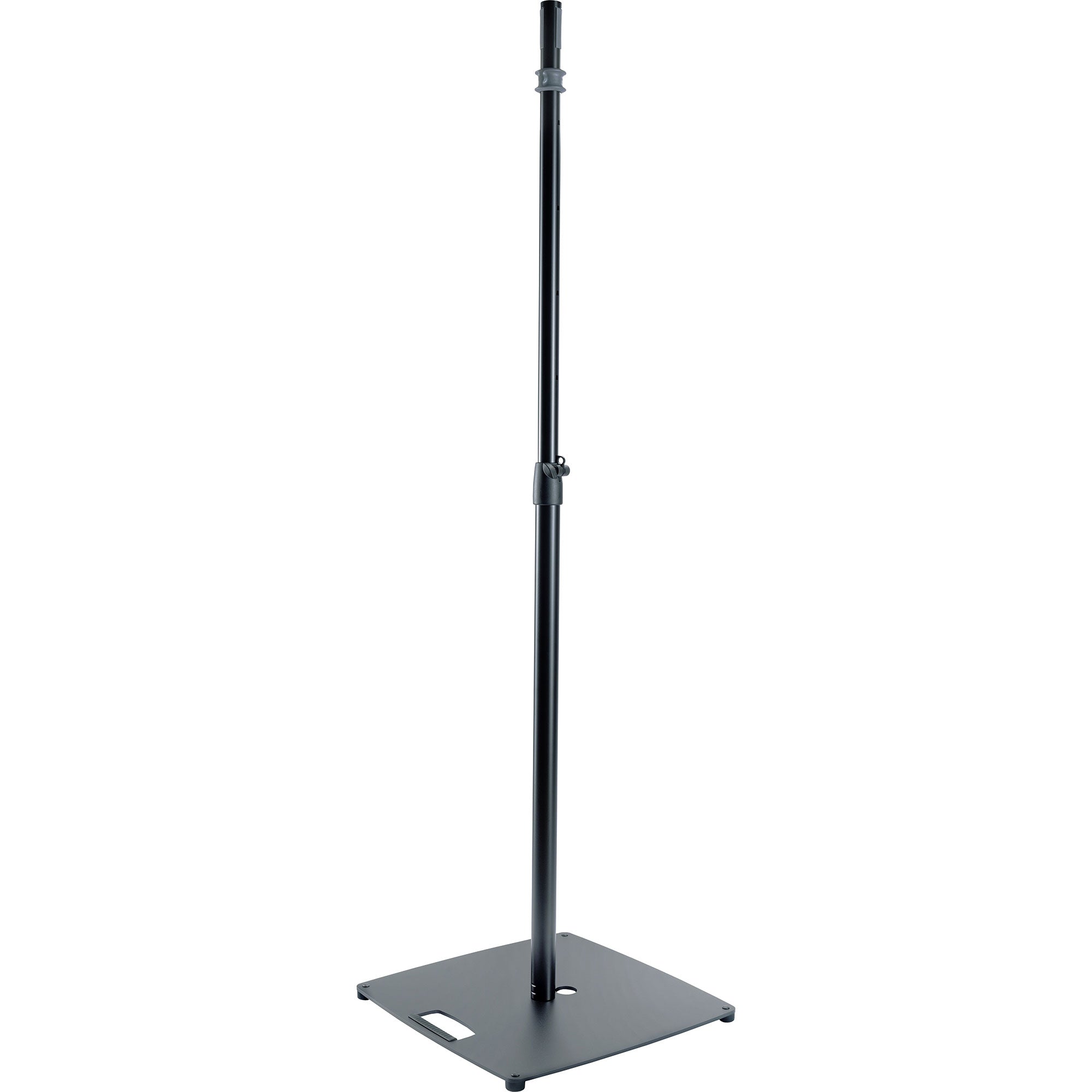 K&M Stands 26733 Easy Lock Speaker Stand with Square Base (Black)