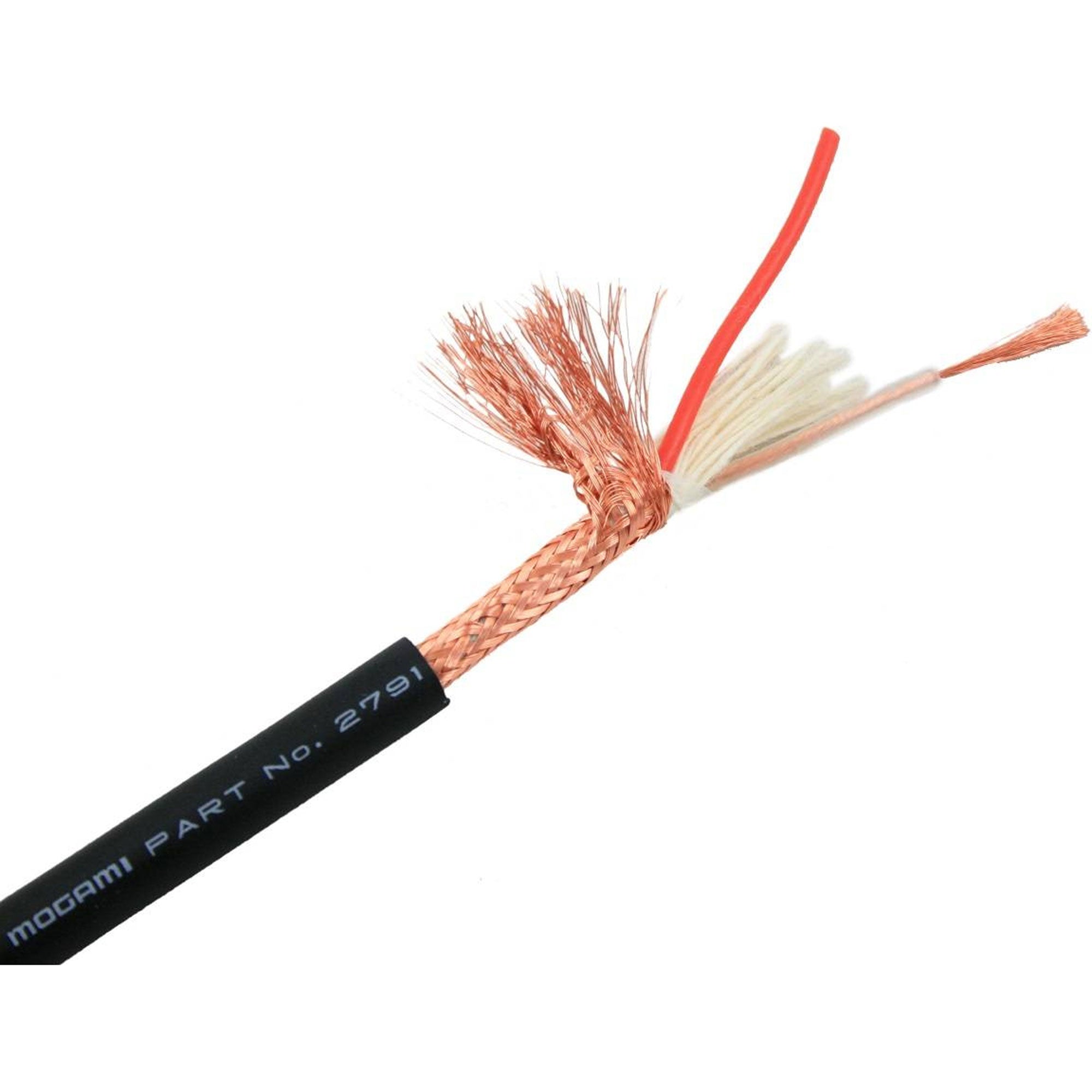 Mogami W2791 Ultraflex/Live Use Mic Cable (Black, 656'/200m Roll)