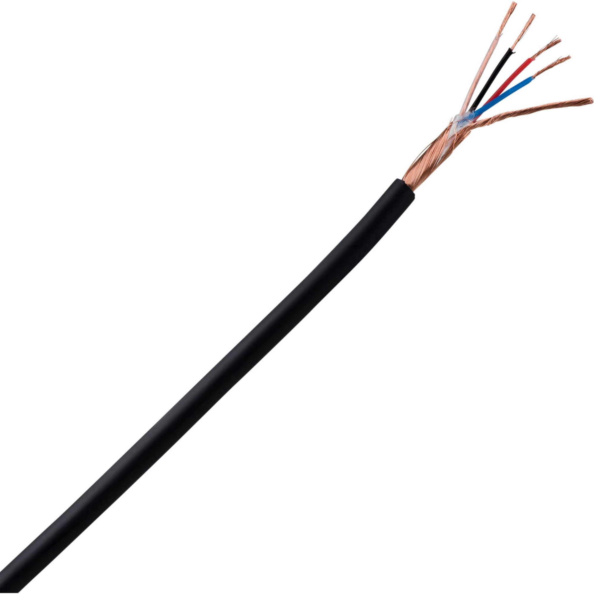 Mogami W2893 Miniature Neglex Quad Microphone Cable (Black, 656'/200m Roll)