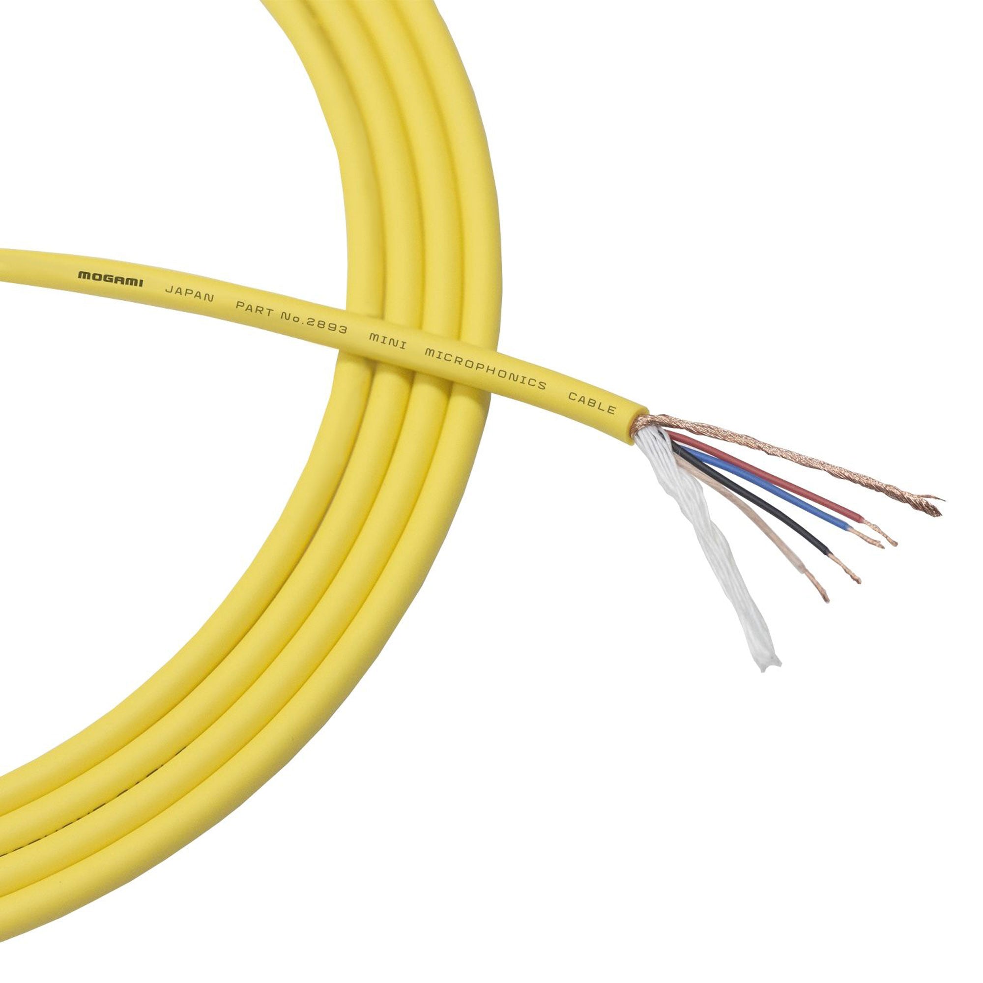 Mogami W2893 Miniature Neglex Quad Microphone Cable (Yellow, 328'/100m Roll)