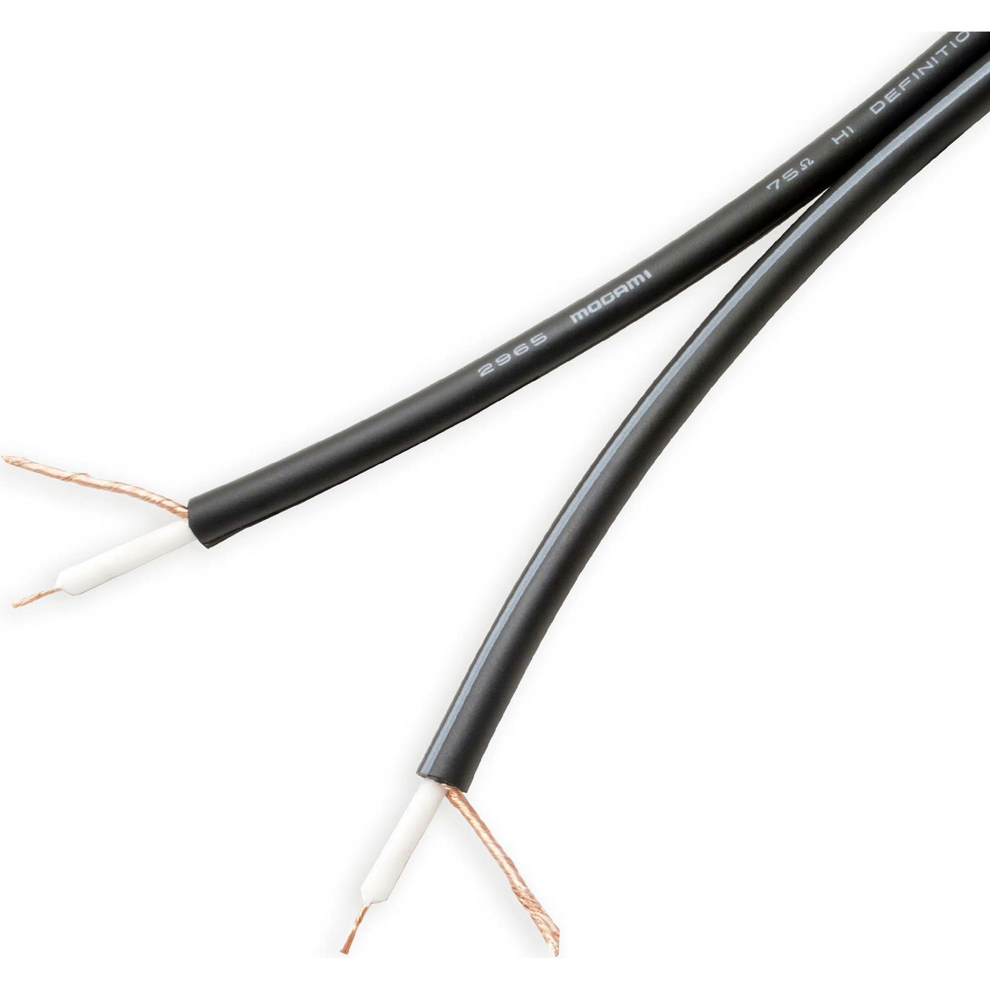 Mogami W2965 PURO II Dual Subminiature & Miniature Coaxial Cable (Black, 500' Roll)