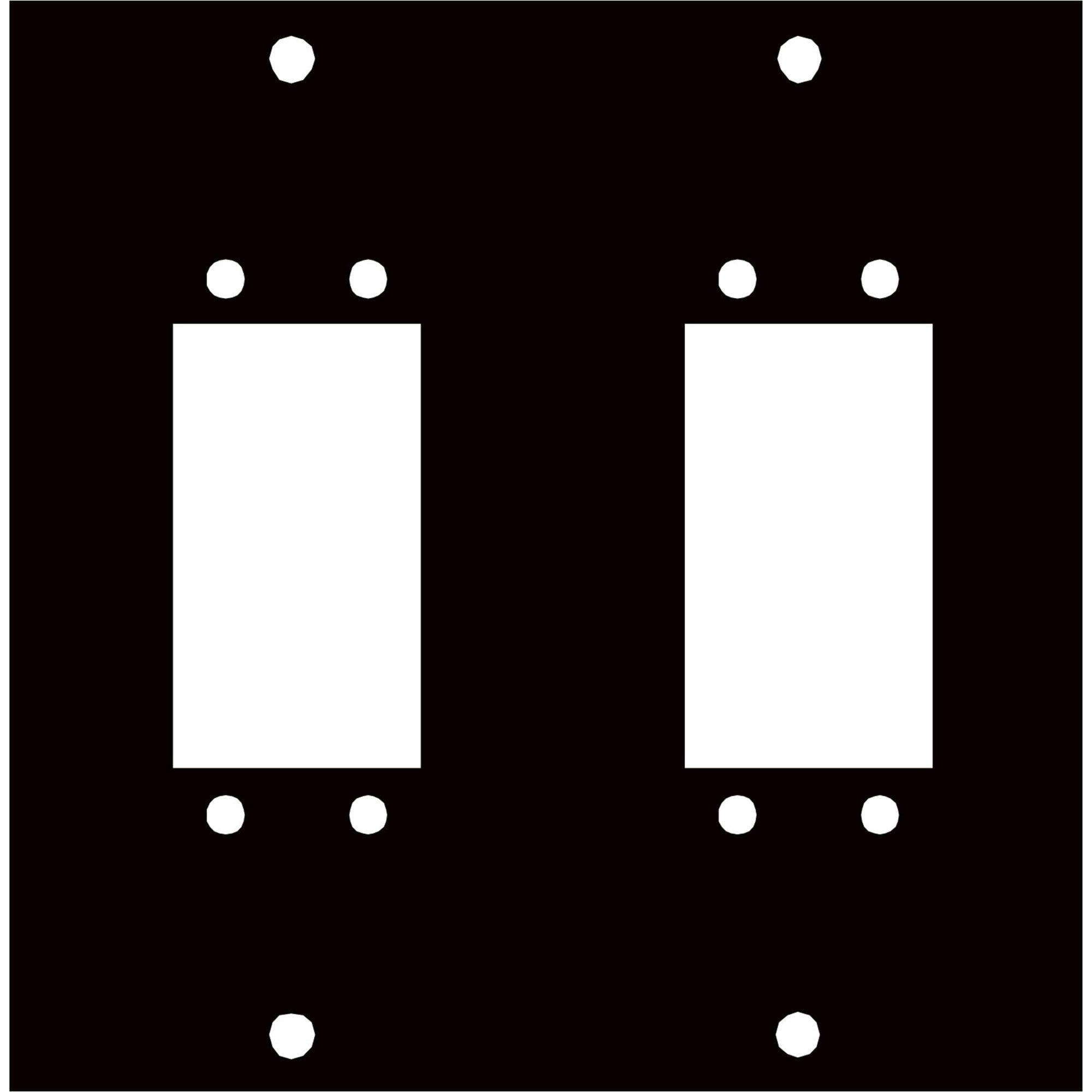 Middle Atlantic UCP-2ELCO38 UCP Panel for Two ELCO 38 Pin