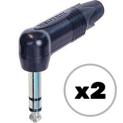 Custom Cable 2x NP3RX-BAG Black/Silver 90° 1/4