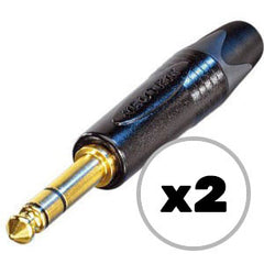 Custom Cable 2x NP3X-B Black/Gold 1/4