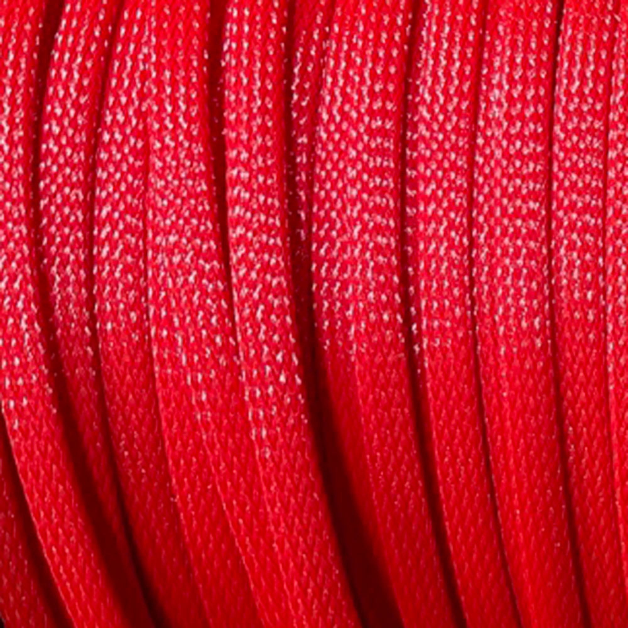Techflex Flexo PET Expandable Braided Sleeving (3/8" Red, 500' Spool)