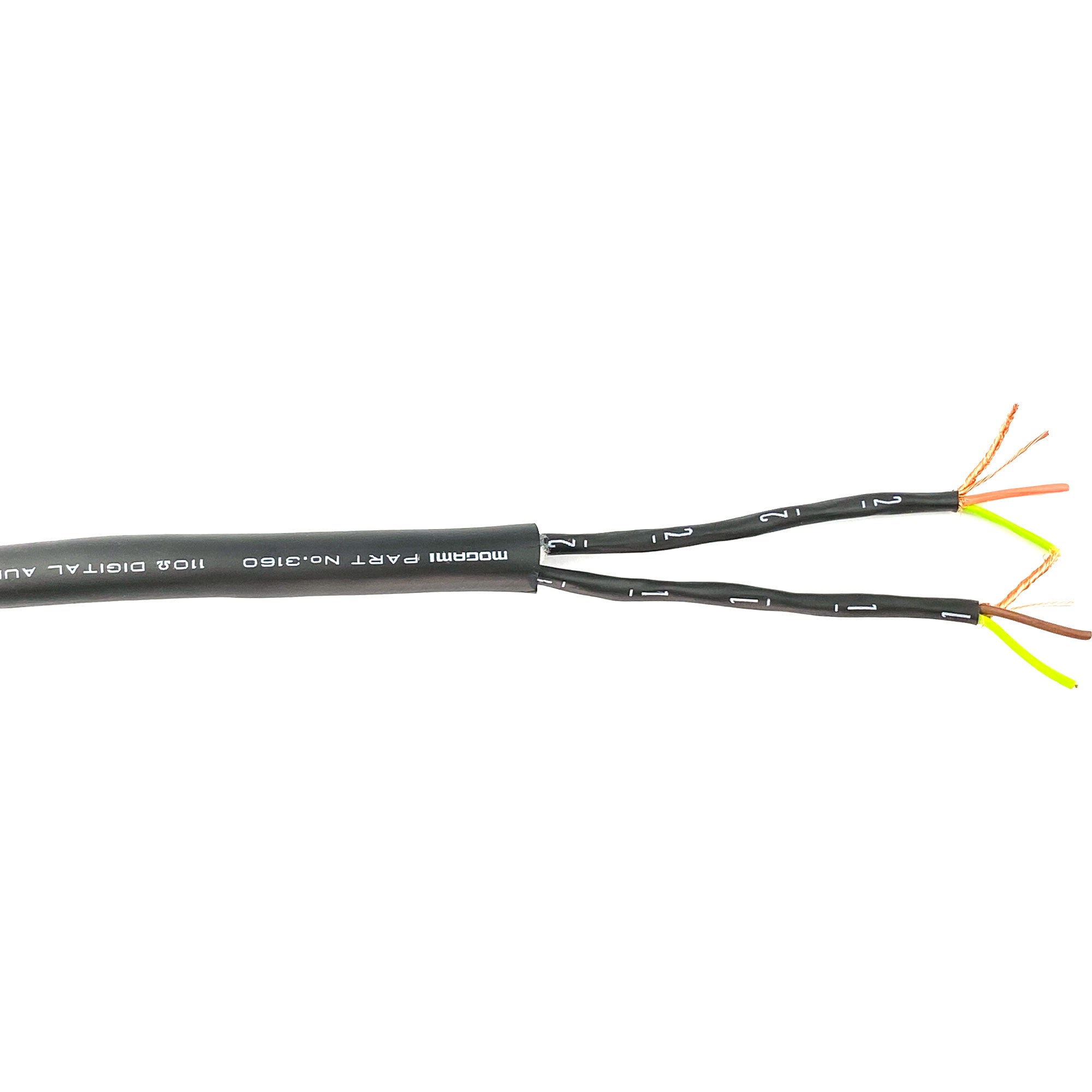 Mogami W3160 2-Pair AES/EBU 110 Ohm Digital Audio Snake Cable (328'/100m Roll)