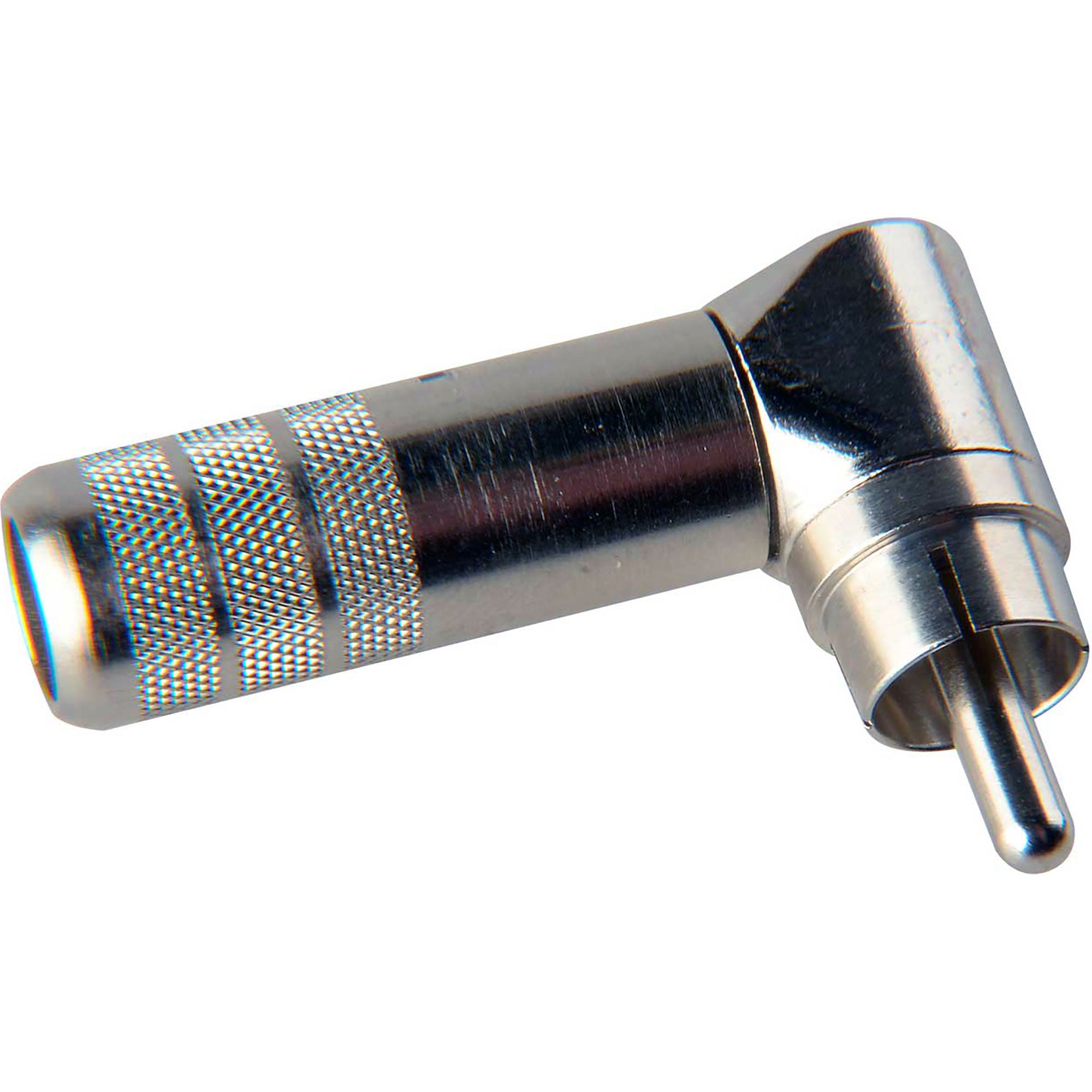 Switchcraft 3502RA Right Angle Cable Mount RCA Plug (Nickel/Silver)