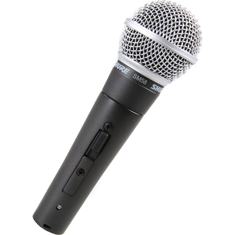 Shure SM58S Dynamic Cardioid Vocal Microphone with On/Off Switch and FREE 20' XLR Cable
