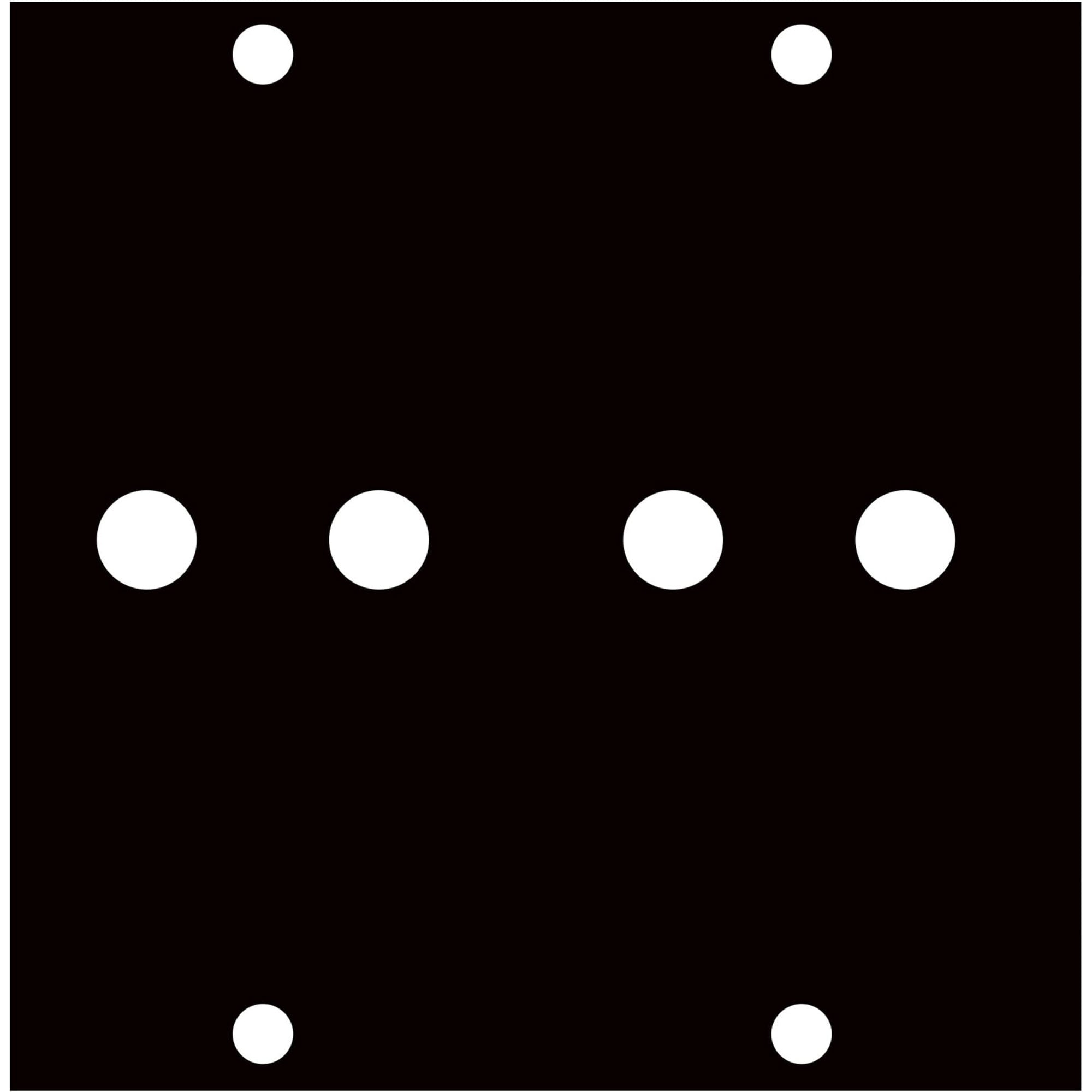 Middle Atlantic UCP-3/8BANA2 UCP Panel for Two Dual 3/8" Banana Jacks