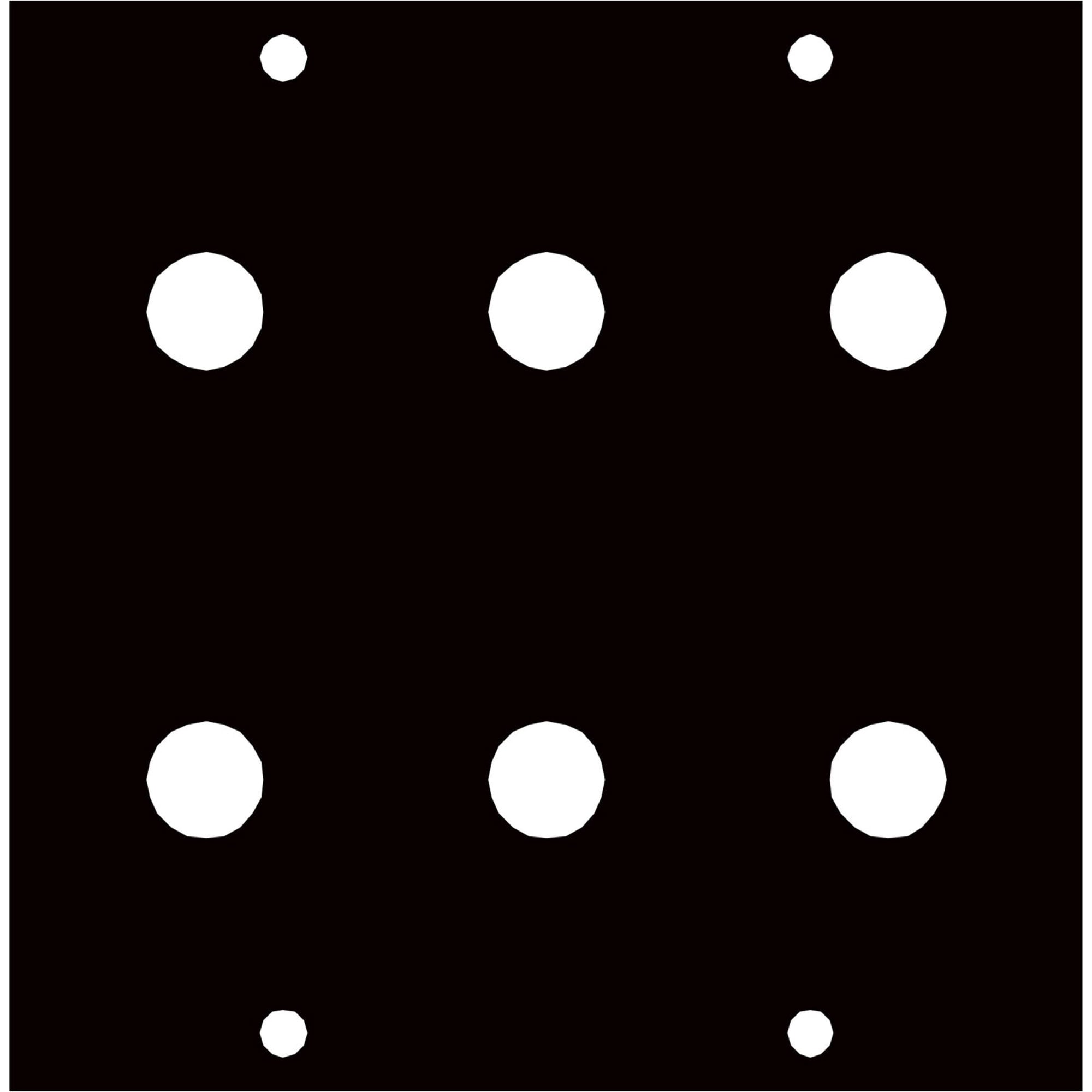 Middle Atlantic UCP-3/8X6 UCP Panel for Six 3/8" Diameter