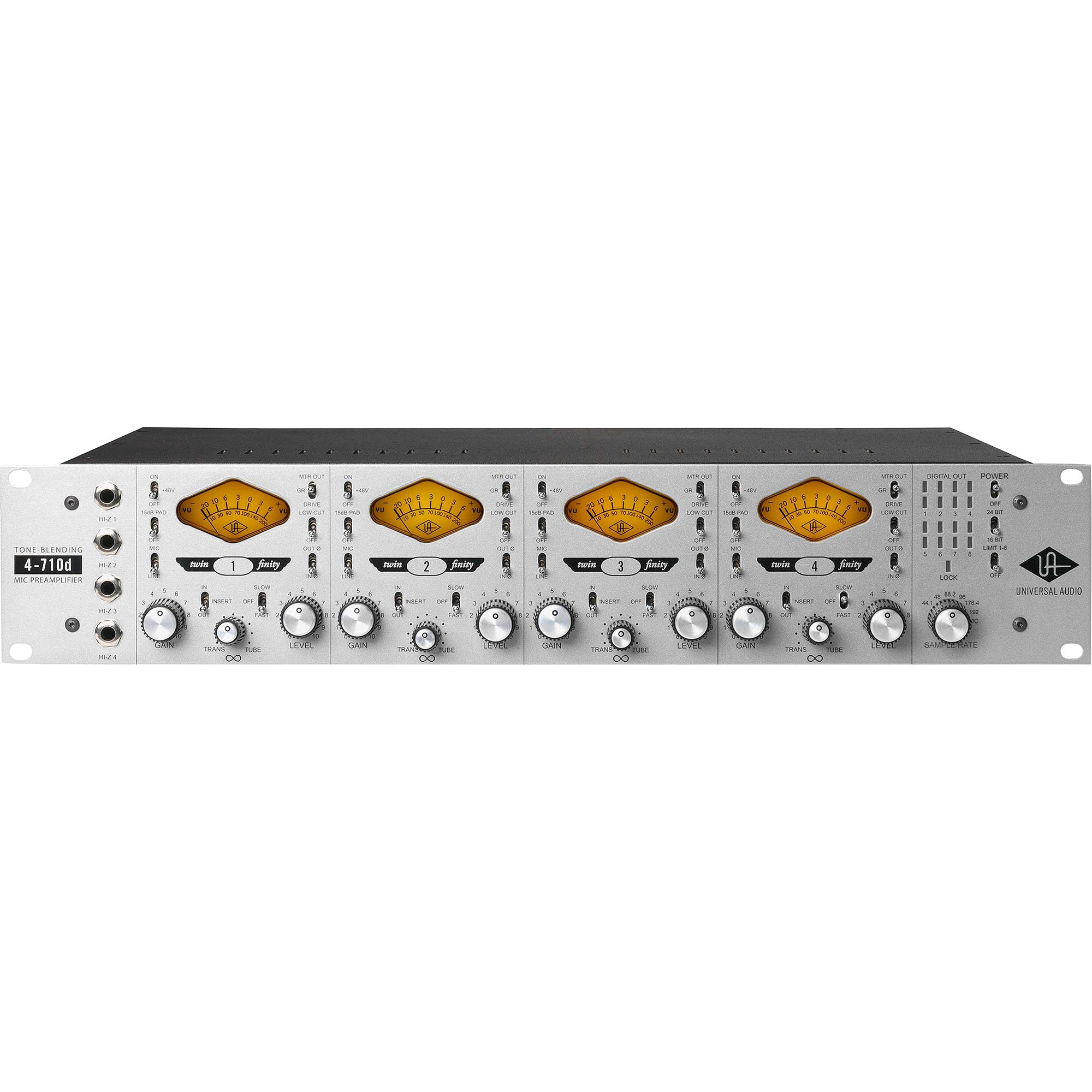 Universal Audio 4-710d Tone Blending Twin-Finity Microphone Preamp and DI